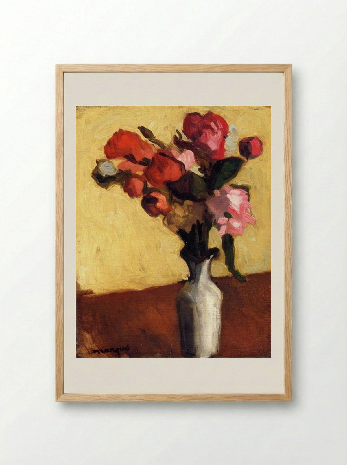 Bouquet of Flowers - Albert Marquet - Framed Print Wood