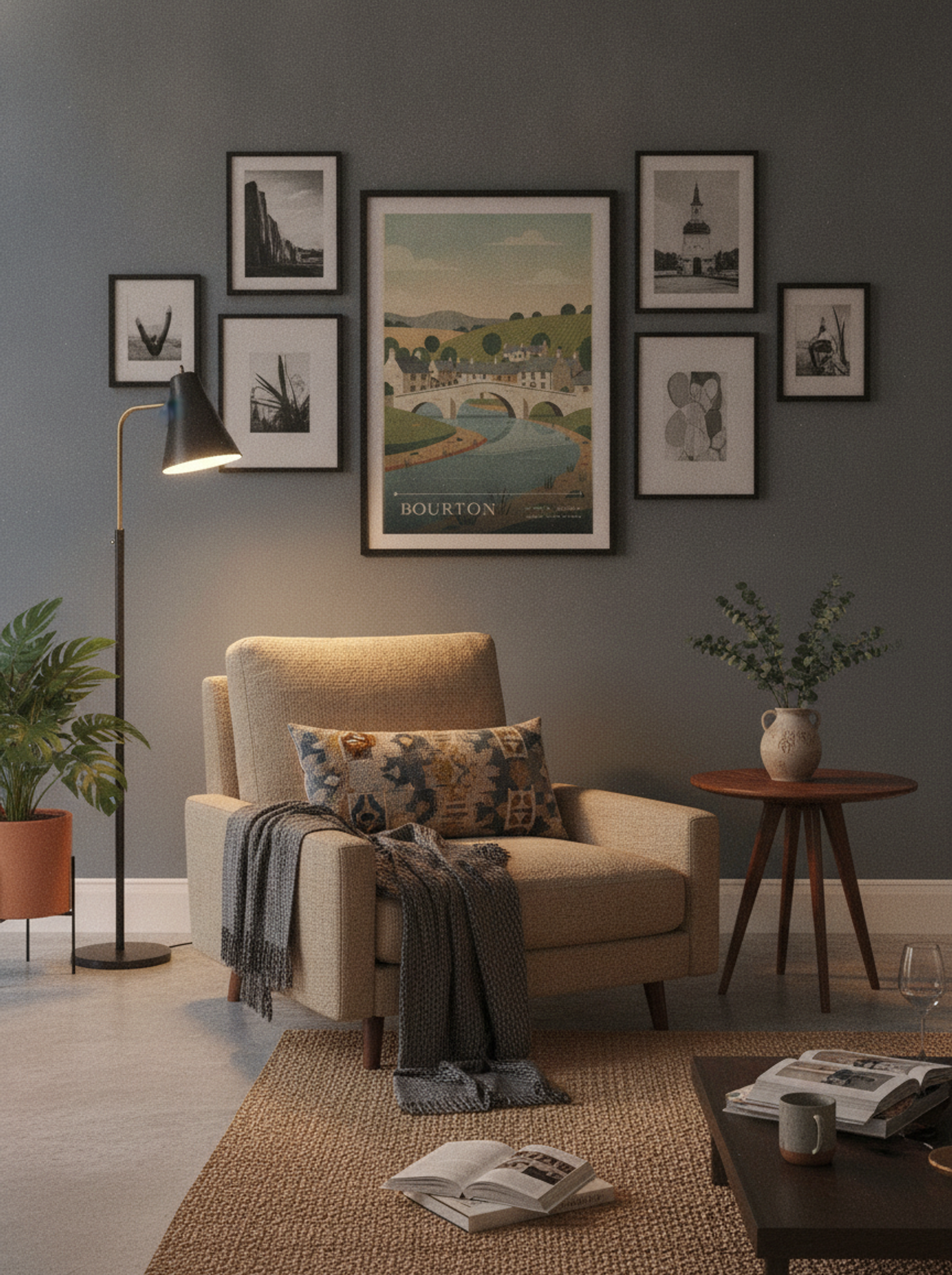 Bourton Dorset United Kingdom Travel Poster - Lifestyle