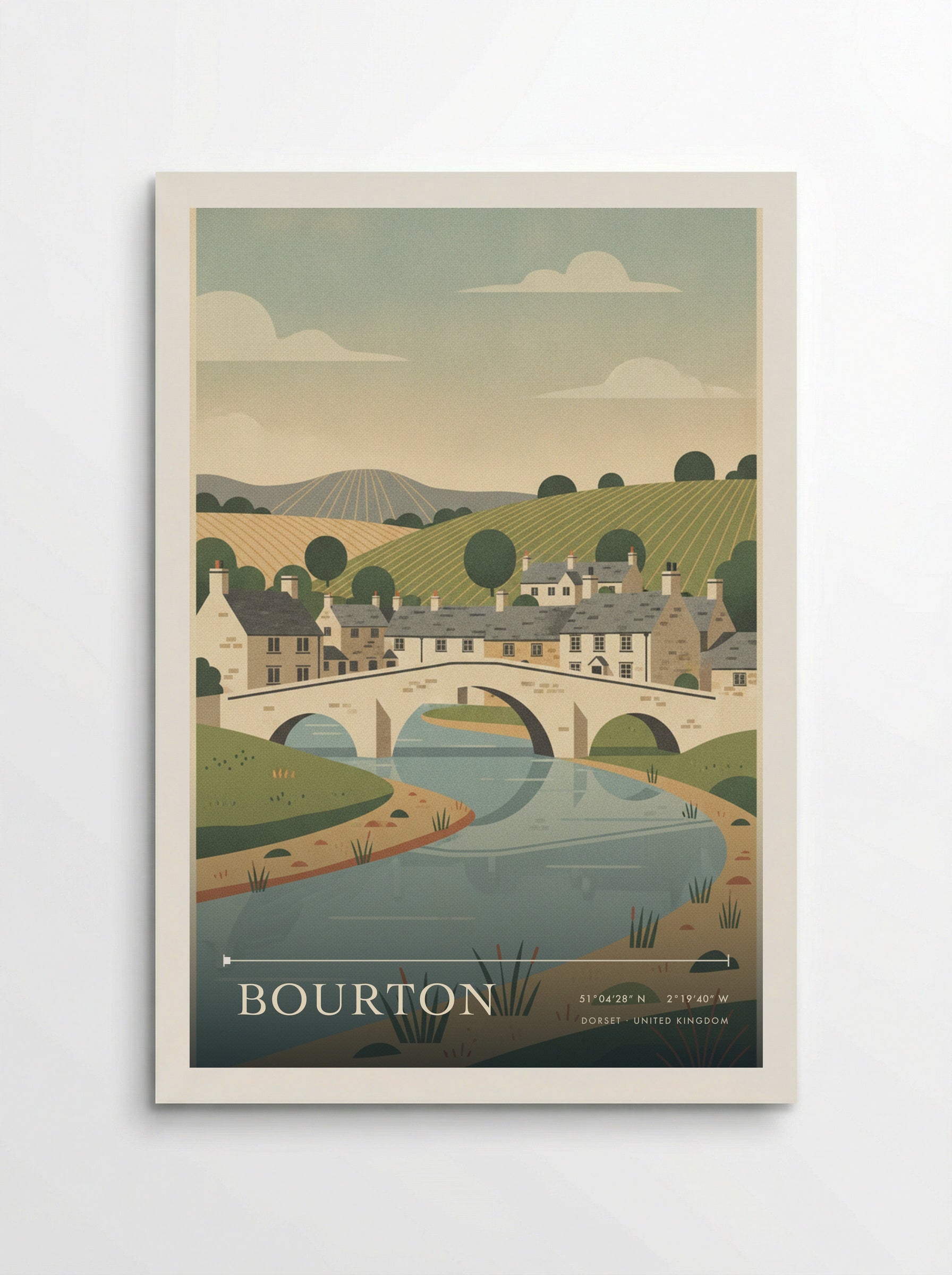 Bourton Dorset United Kingdom Travel Poster - Poster