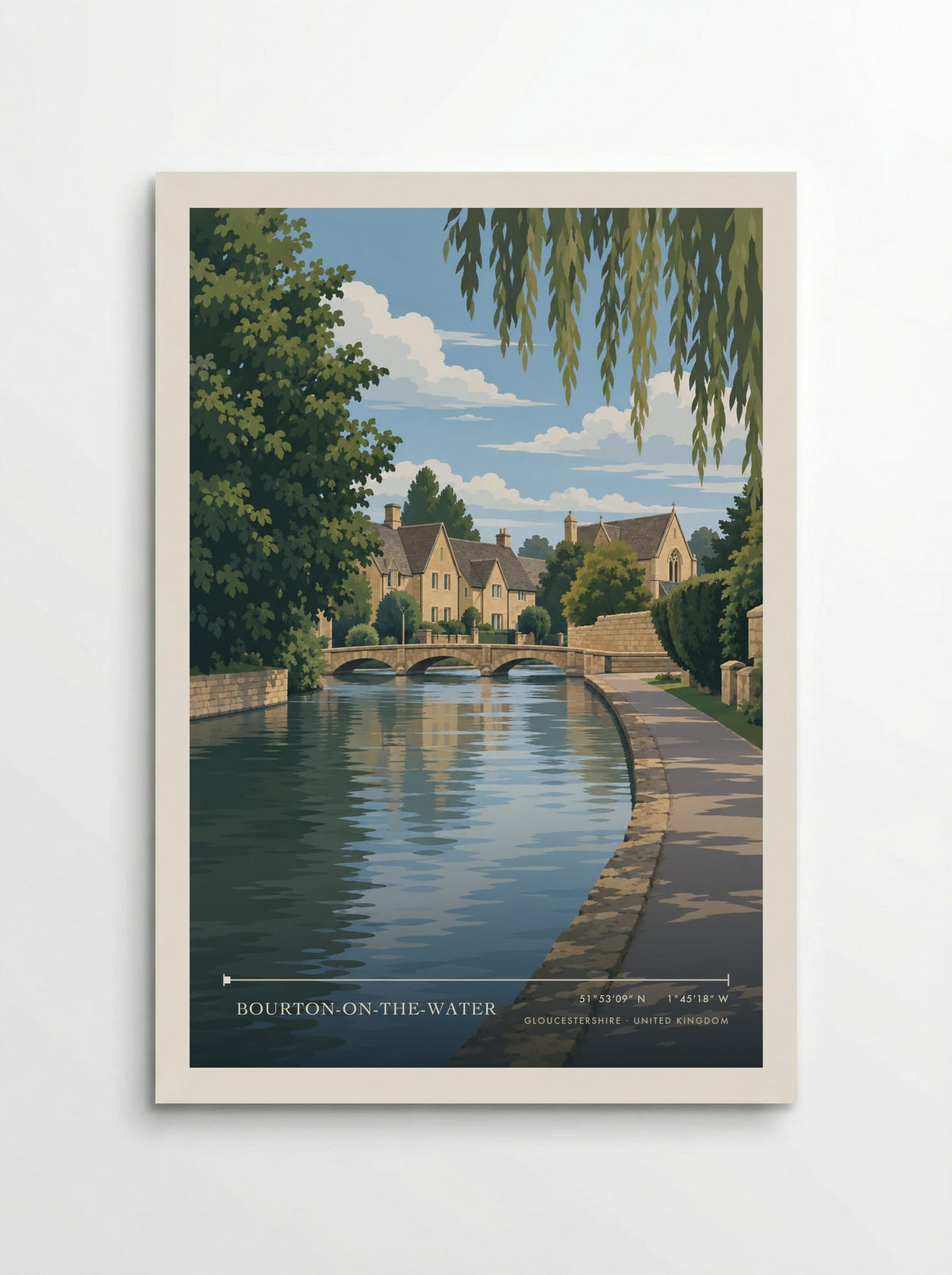 Bourton-on-the-Water, Gloucestershire | Travel Poster - Poster