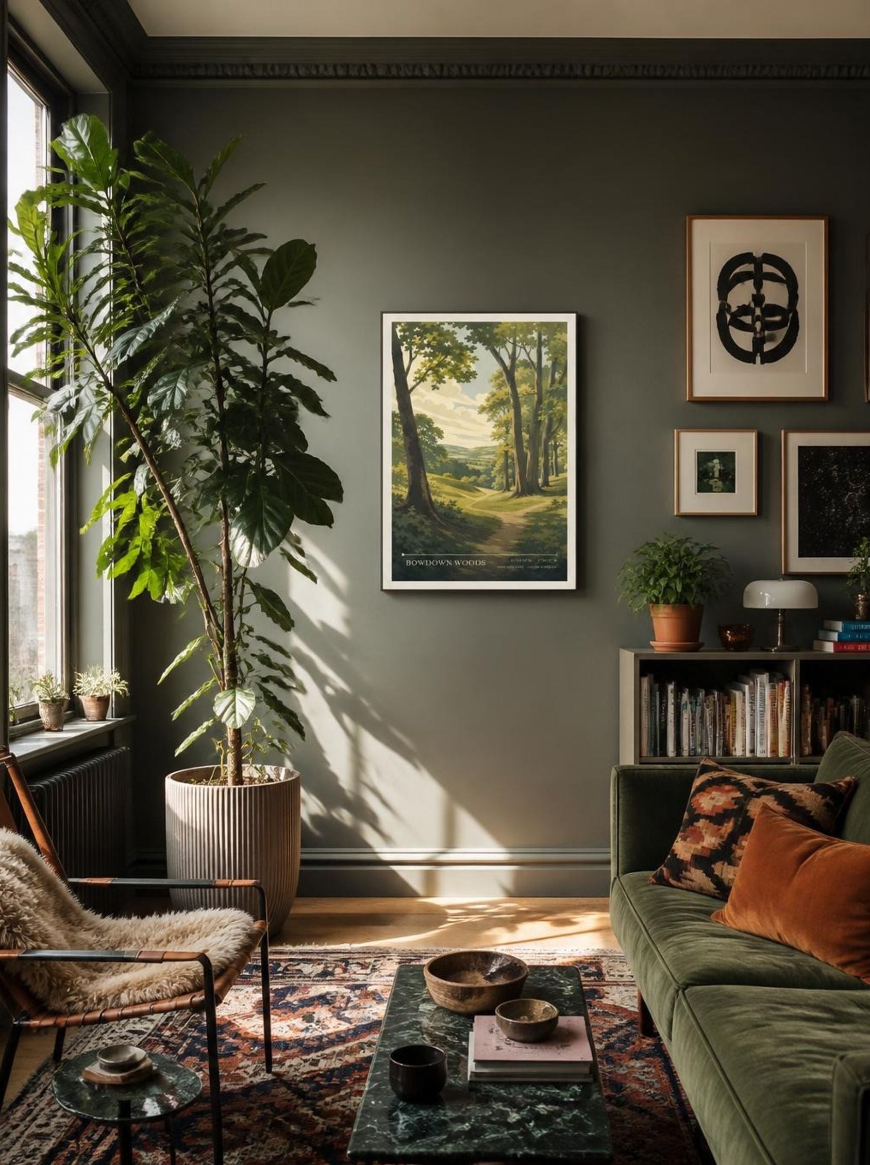 Bowdown Woods West Berkshire United Kingdom Travel Poster - Lifestyle