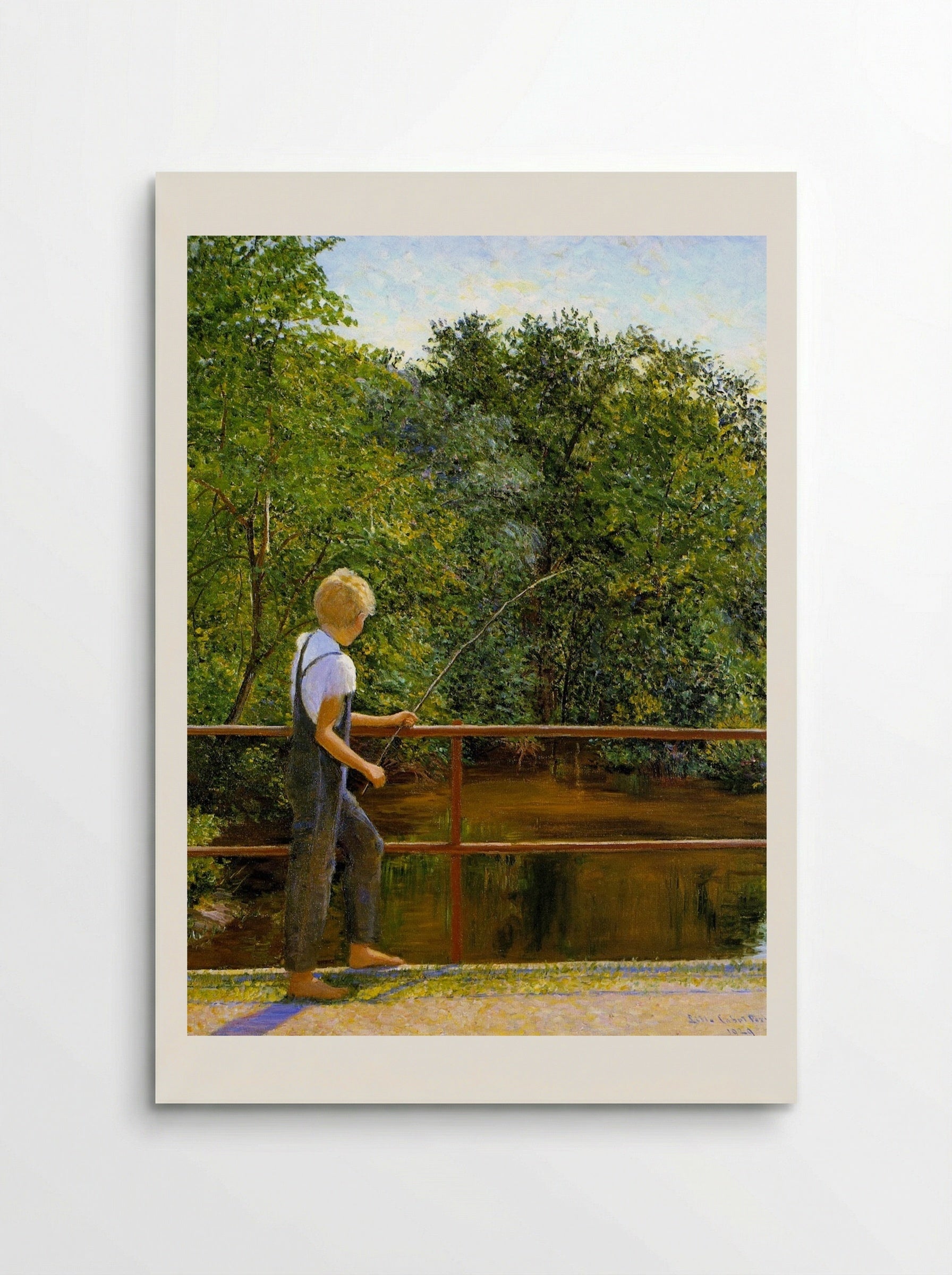 Boy Fishing - Lilla Cabot Perry - Poster