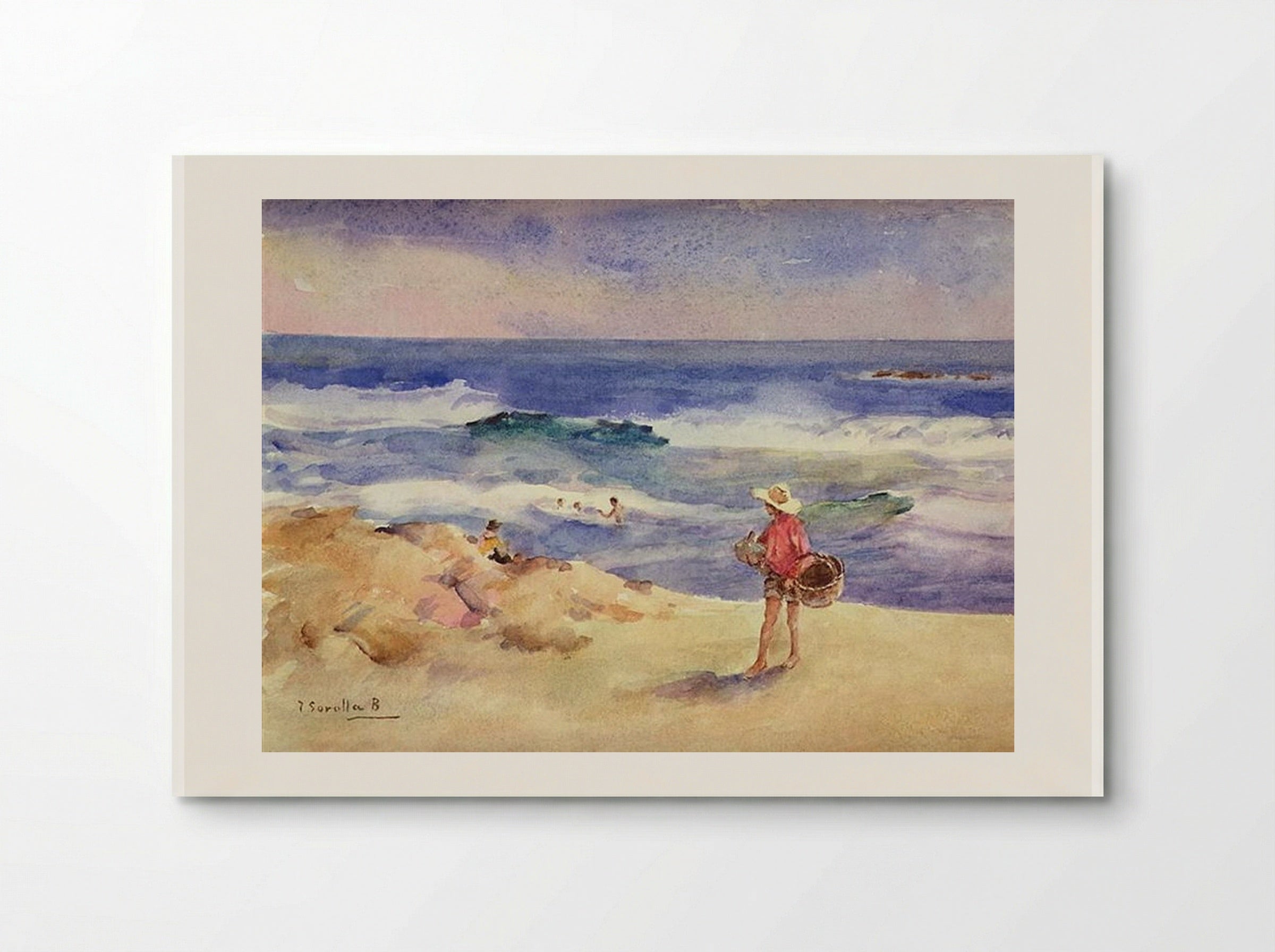 Boy on the Sand - Joaquín Sorolla - Poster