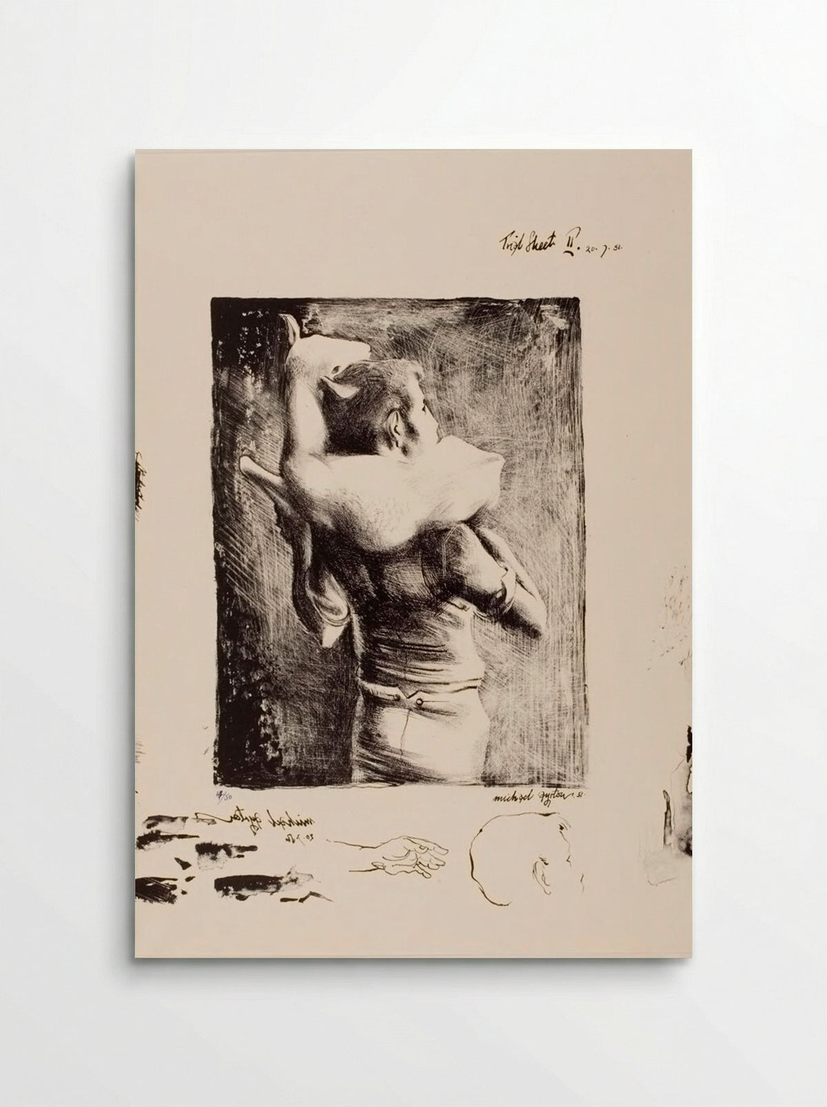 Boy with Lamb - Michael Ayrton - Poster