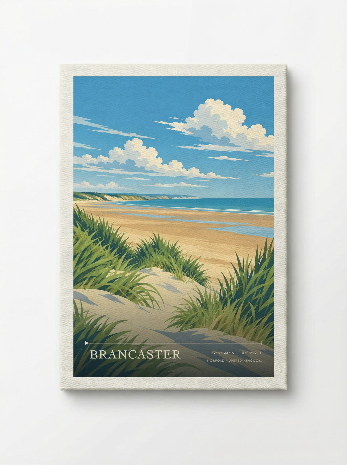 Brancaster, Norfolk | Travel Poster - Canvas