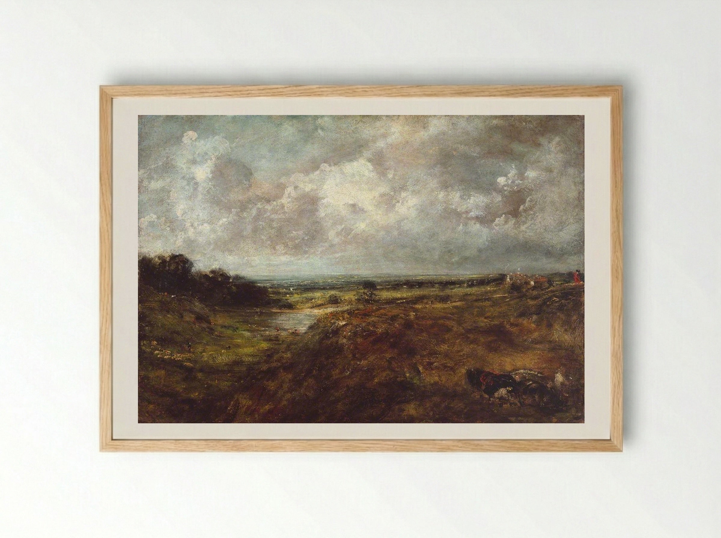 Branch Hill Pond, Hampstead - John Constable - Framed Print Wood