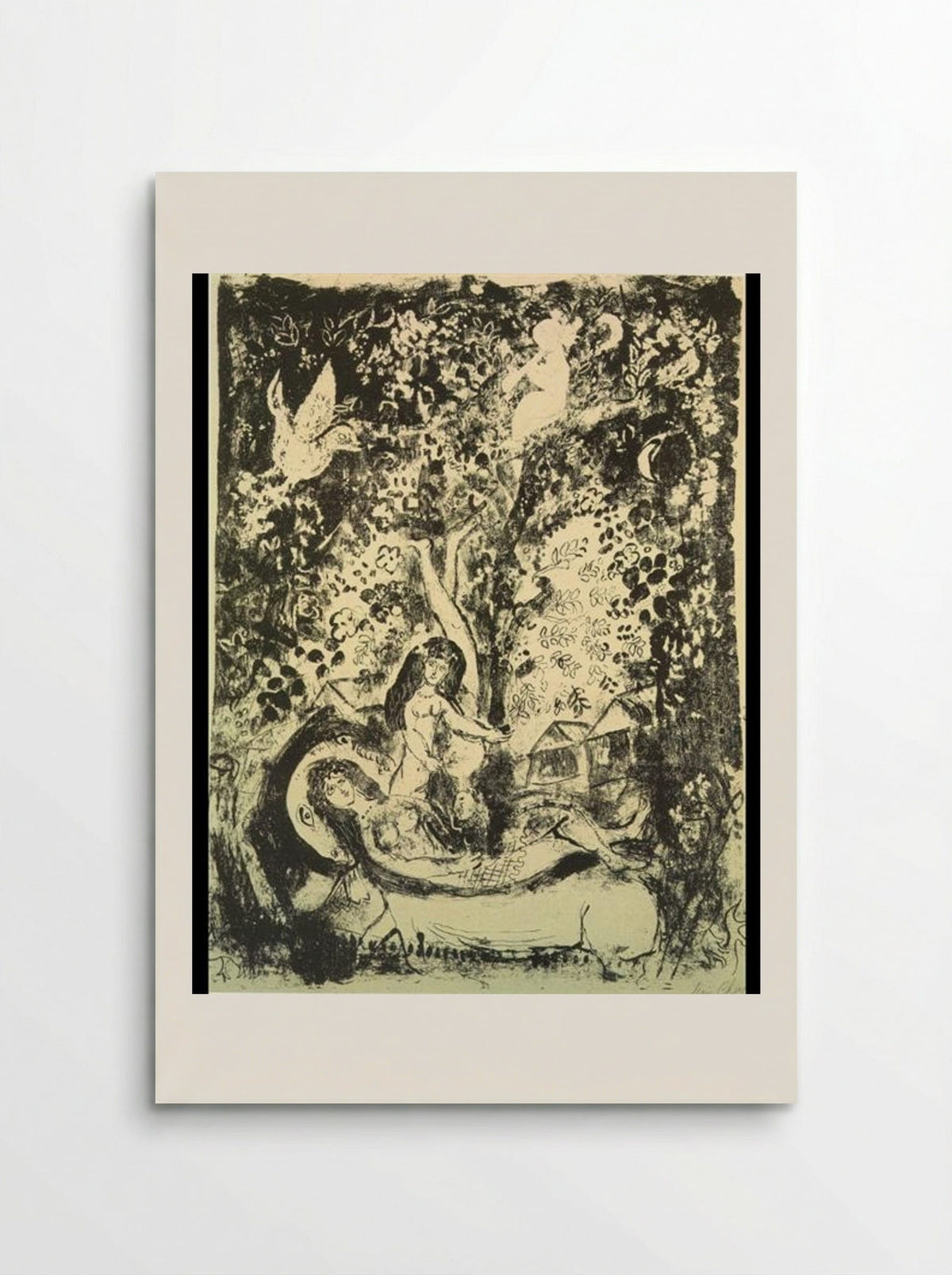 Branch and Flute-Player - Marc Chagall - Poster