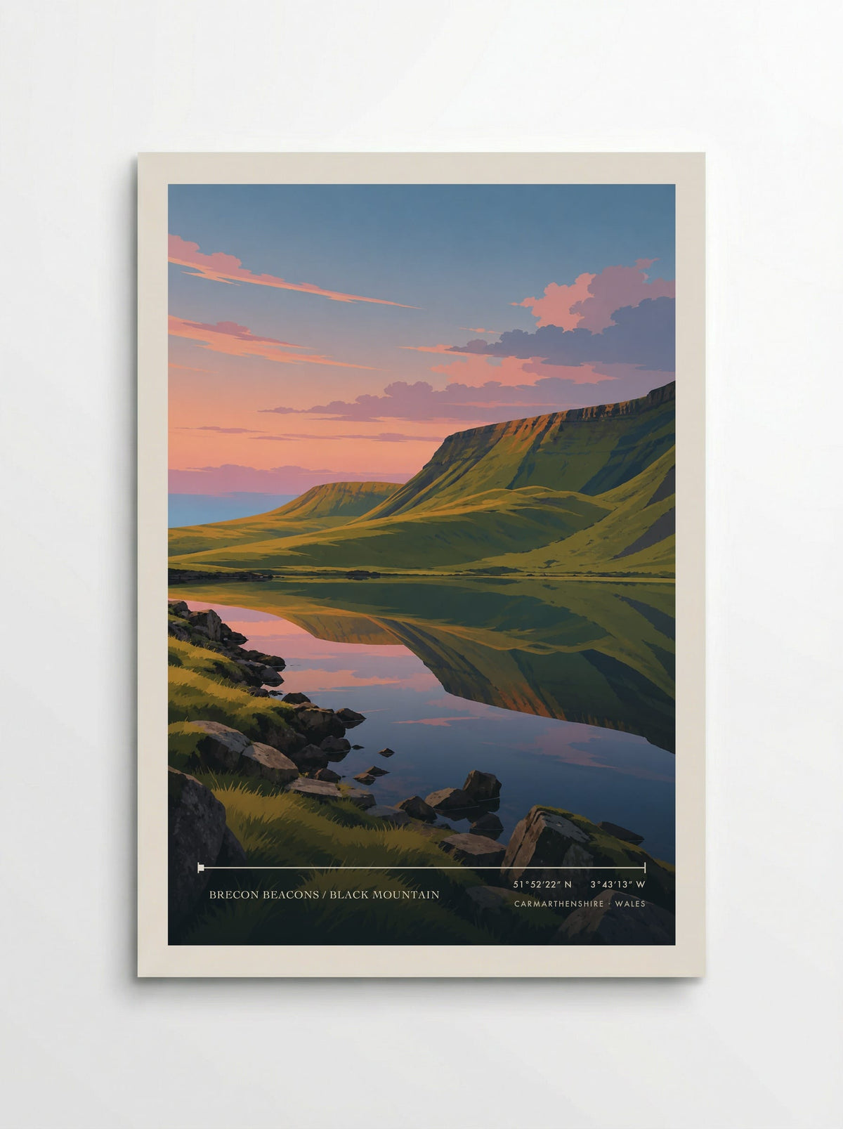 Brecon Beacons / Black Mountain, Carmarthenshire | Travel Poster - Poster