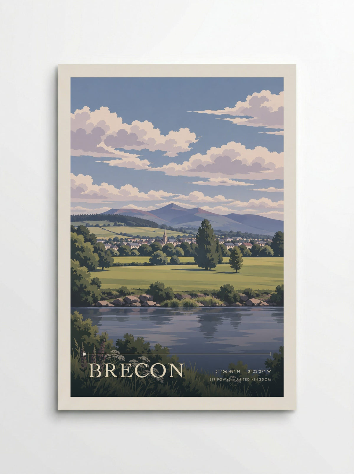 Brecon, Sir Powys | Travel Poster - Poster