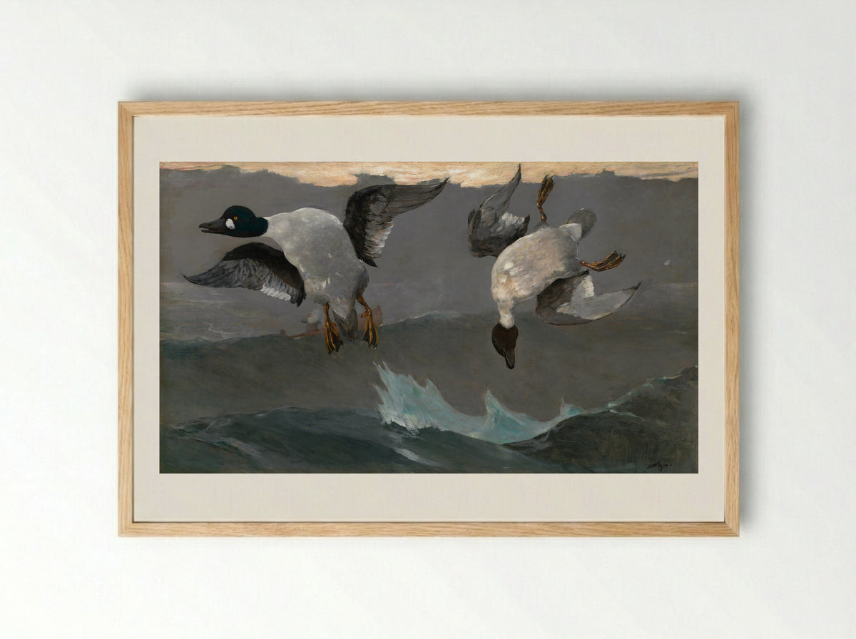 Breezing Up (A Fair Wind) - Winslow Homer - Framed Print Wood