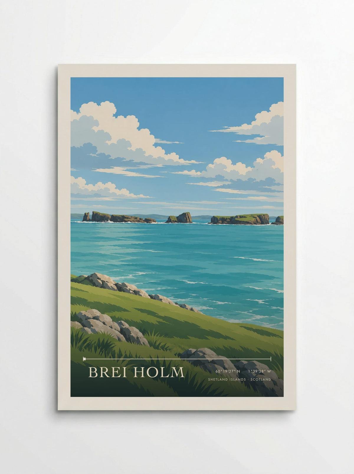 Brei Holm, Shetland Islands | Travel Poster - Poster