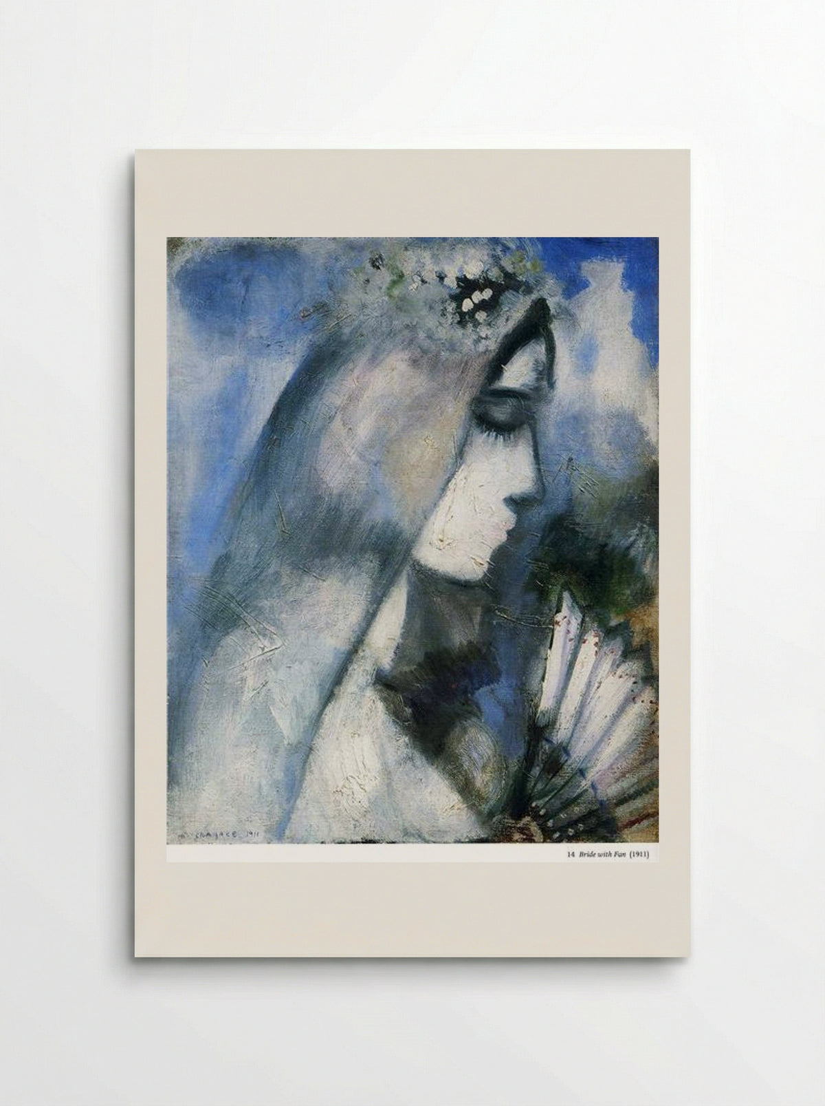 Bride with a Fan - Marc Chagall - Poster