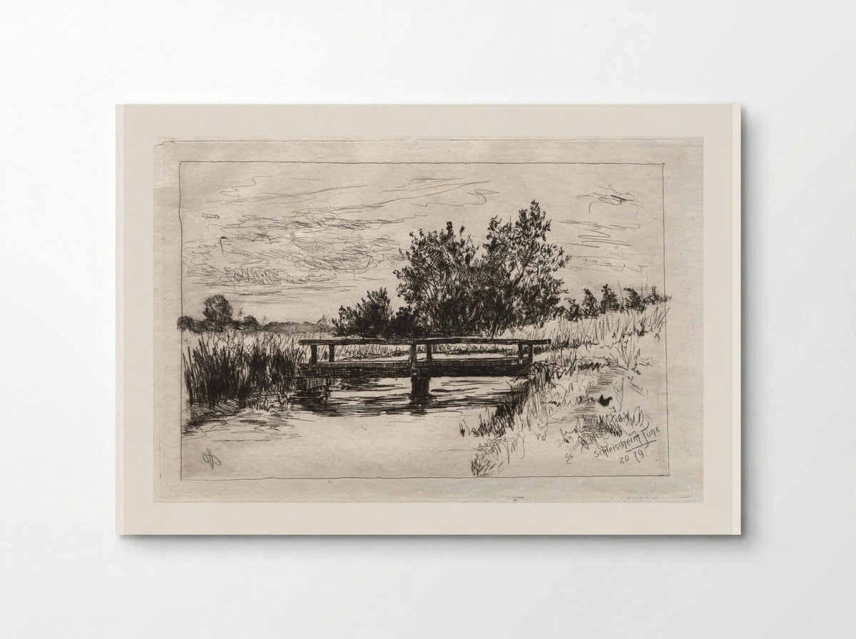 Bridge, Schleissheim - Otto H. Bacher - Poster