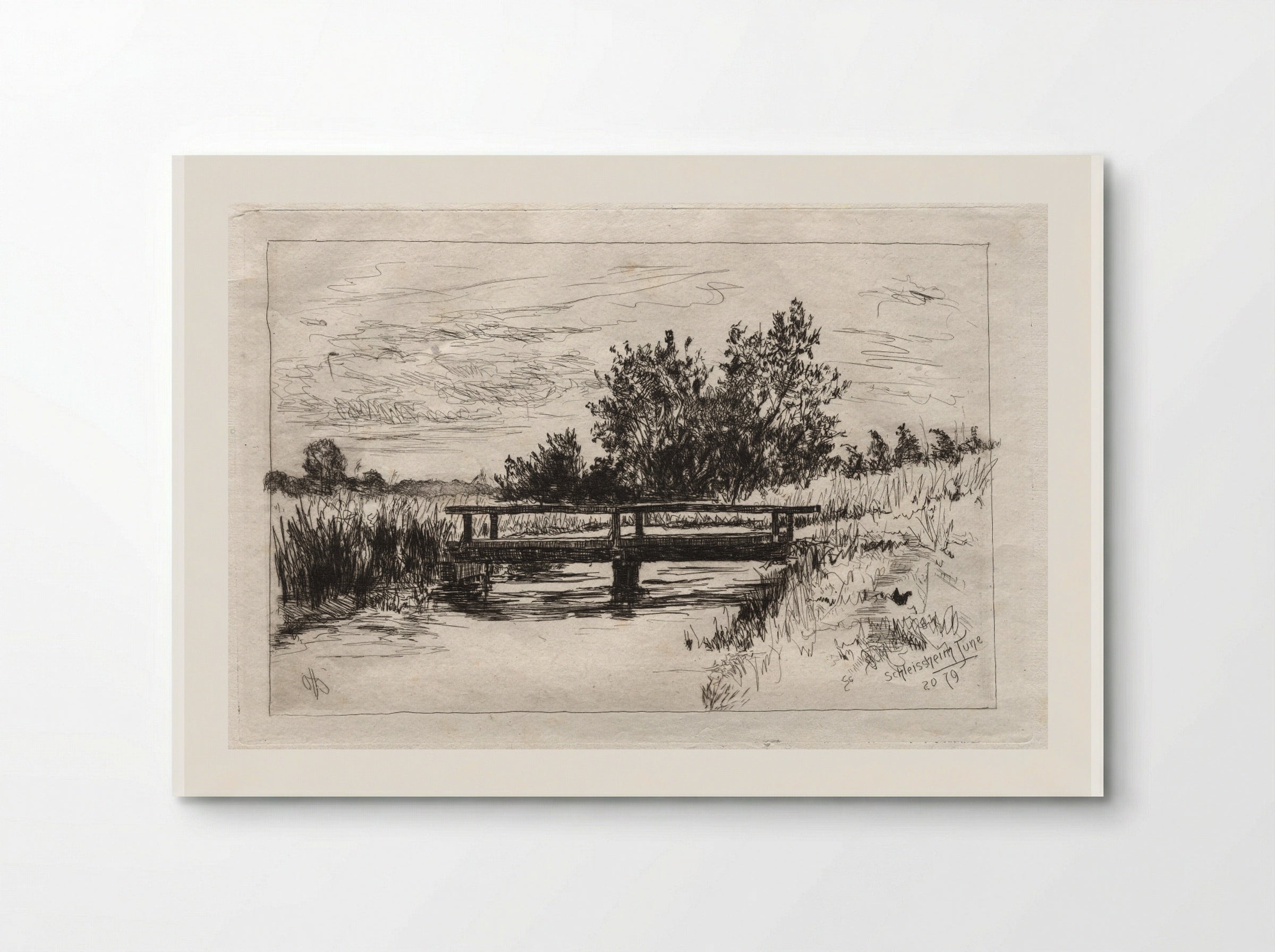 Bridge, Schleissheim - Otto H. Bacher - Poster