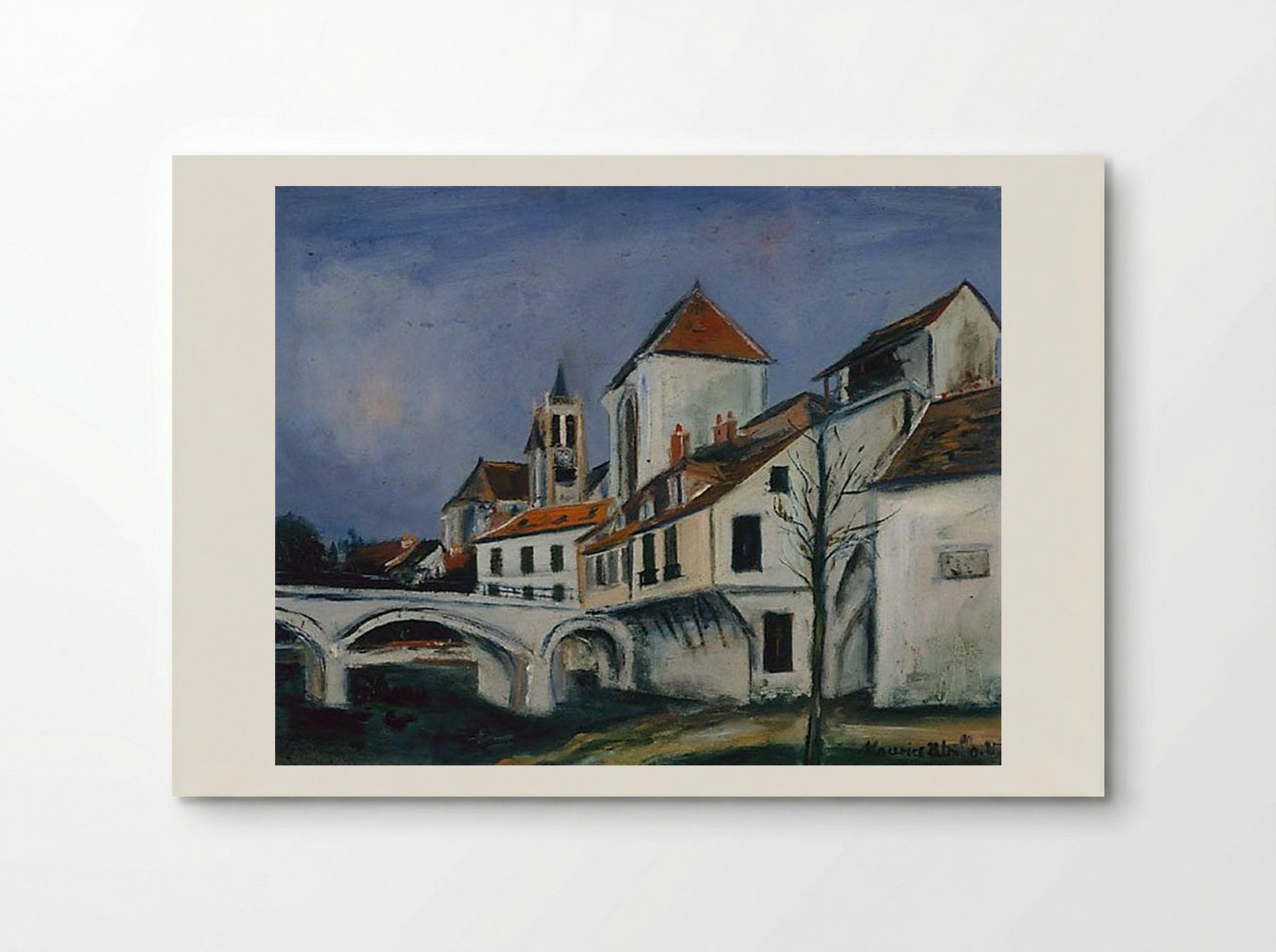 Bridge and Church - Maurice Utrillo - Poster
