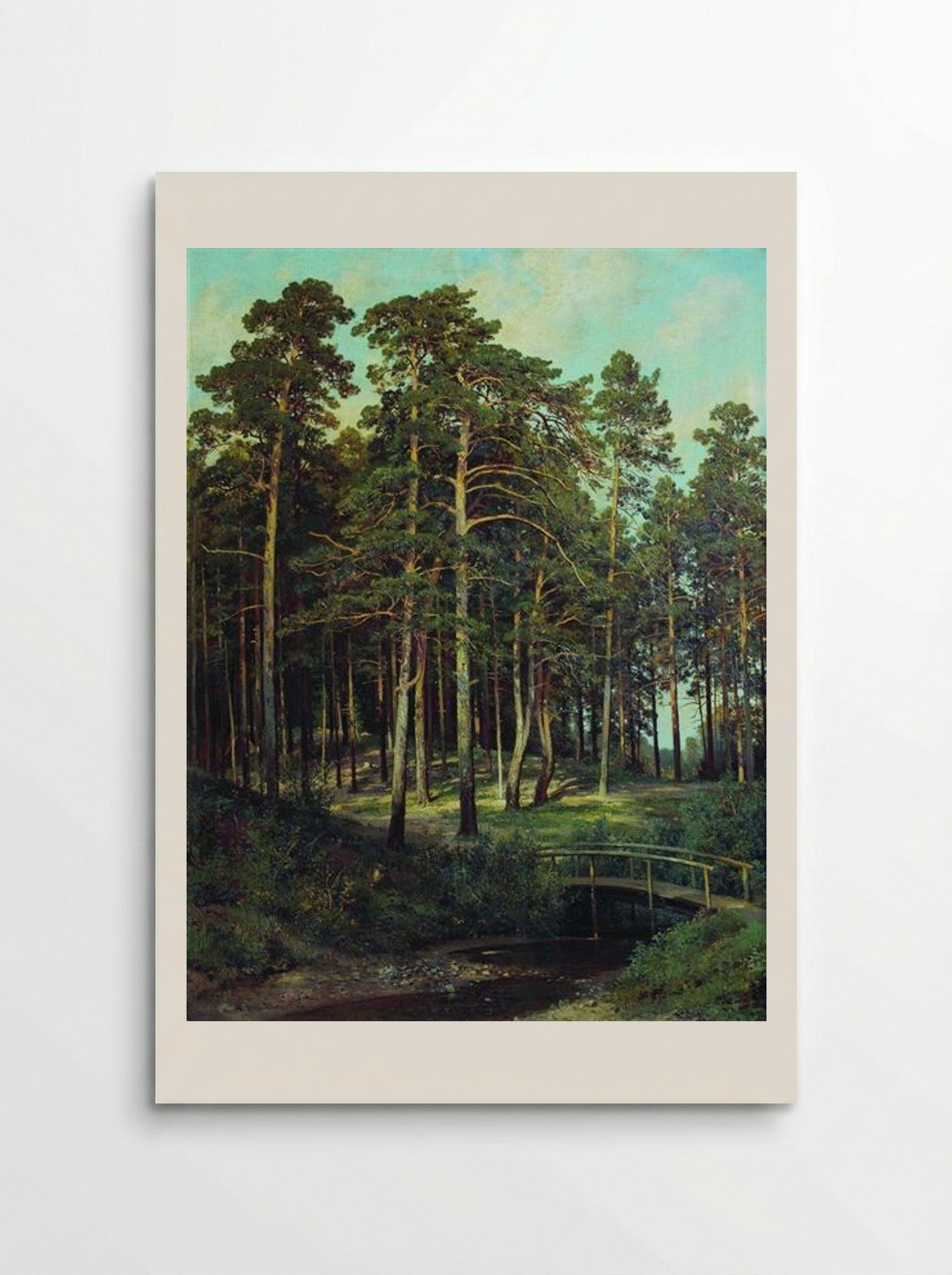 Bridge in the Forest - Ivan Shishkin - Poster