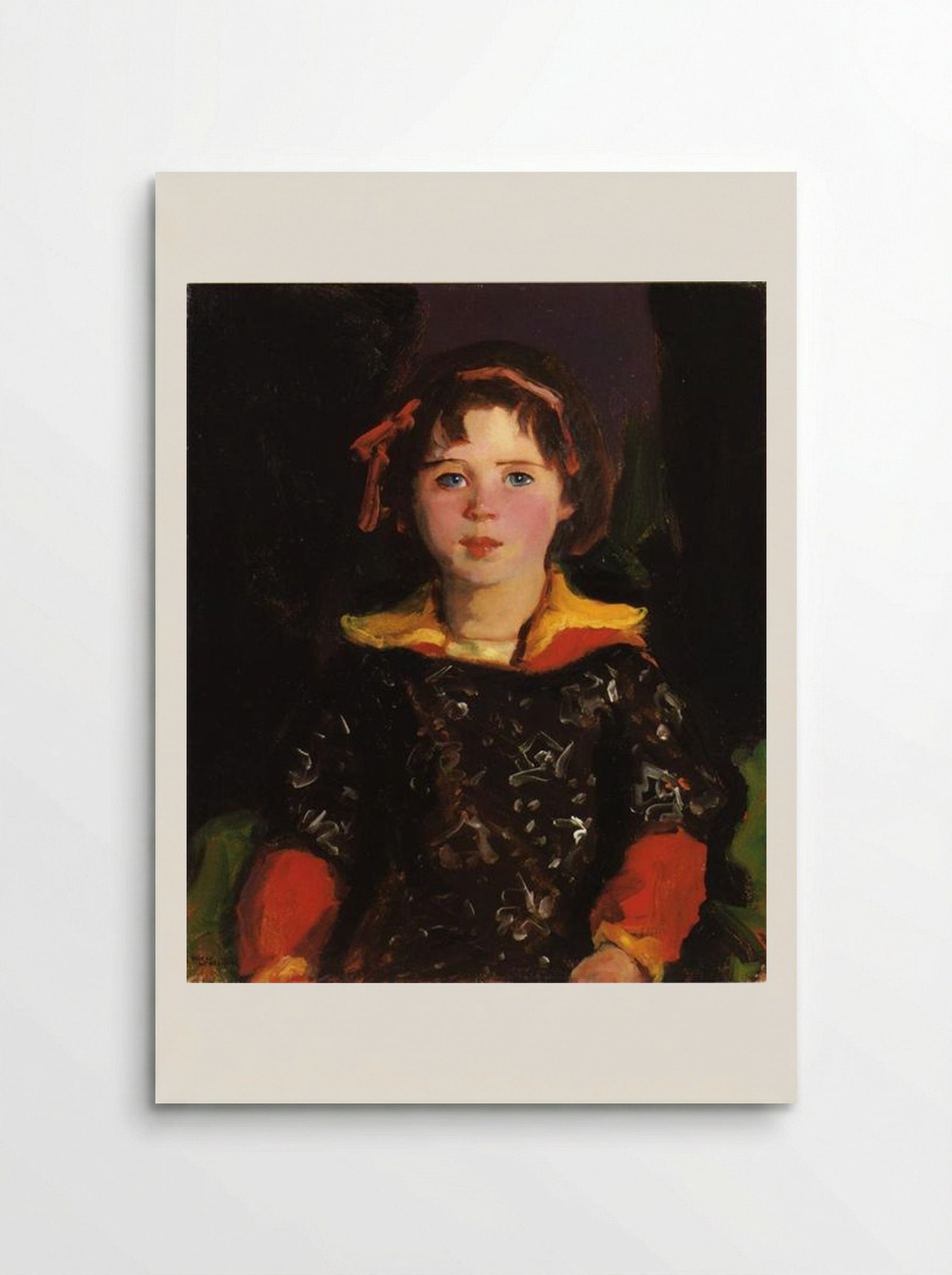 Bridgie (Girl with Chinese Dress) - Robert Henri - Poster