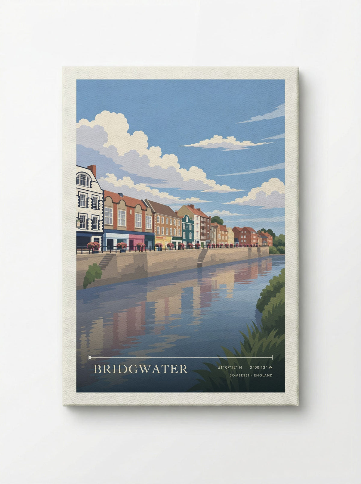 Bridgwater, Somerset | Travel Poster - Canvas