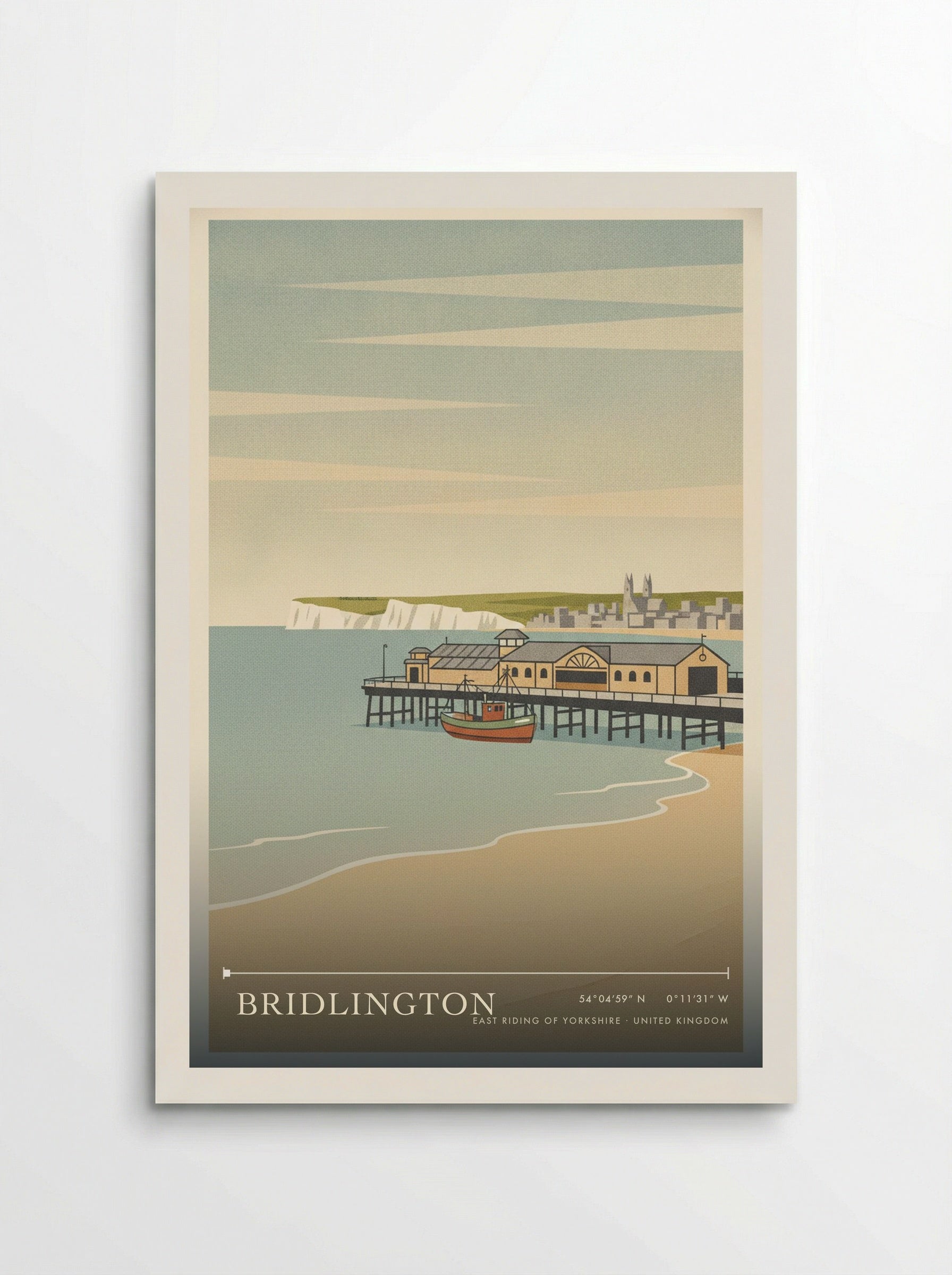 Bridlington East Riding of Yorkshire United Kingdom Travel Poster - Poster