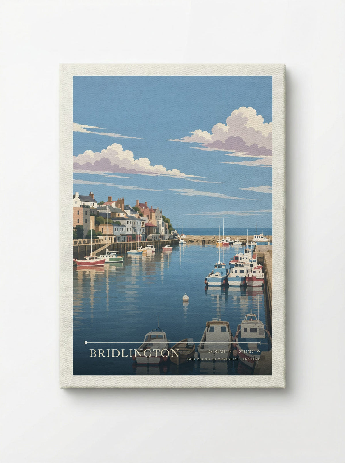 Bridlington, East Riding of Yorkshire | Travel Poster - Canvas