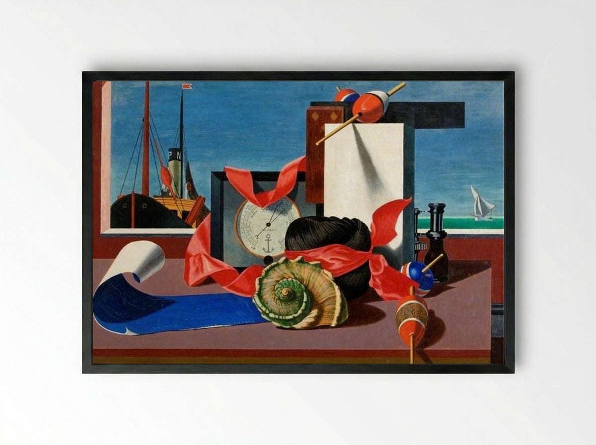 Bright Intervals - Edward Wadsworth - Framed Print Black