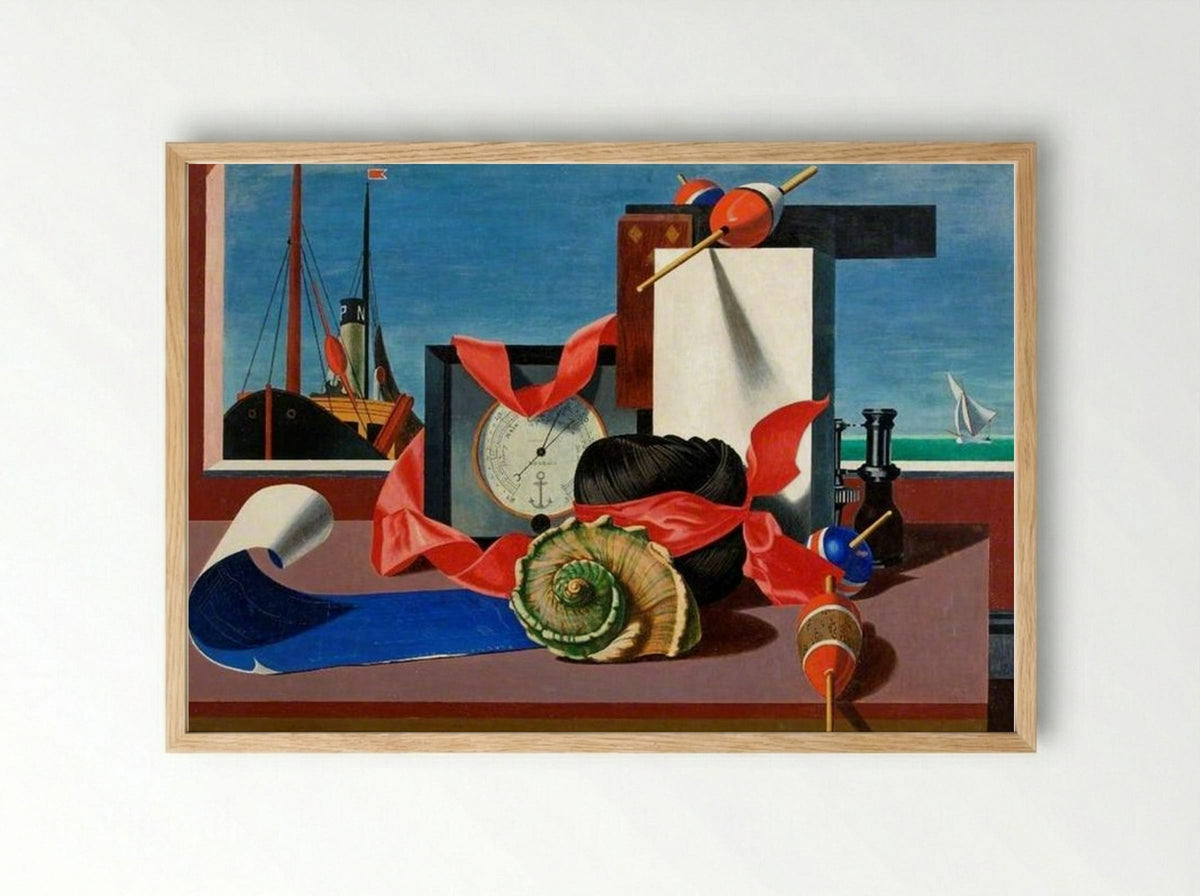 Bright Intervals - Edward Wadsworth - Framed Print Wood