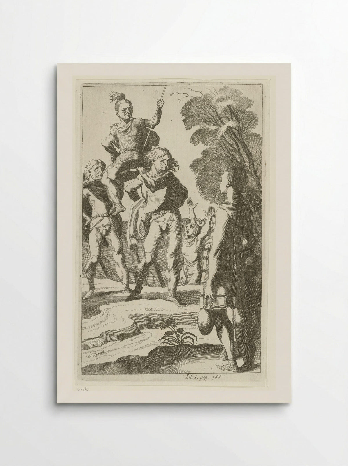 Brinio Raised on a Shield - Simon Frisius - Poster