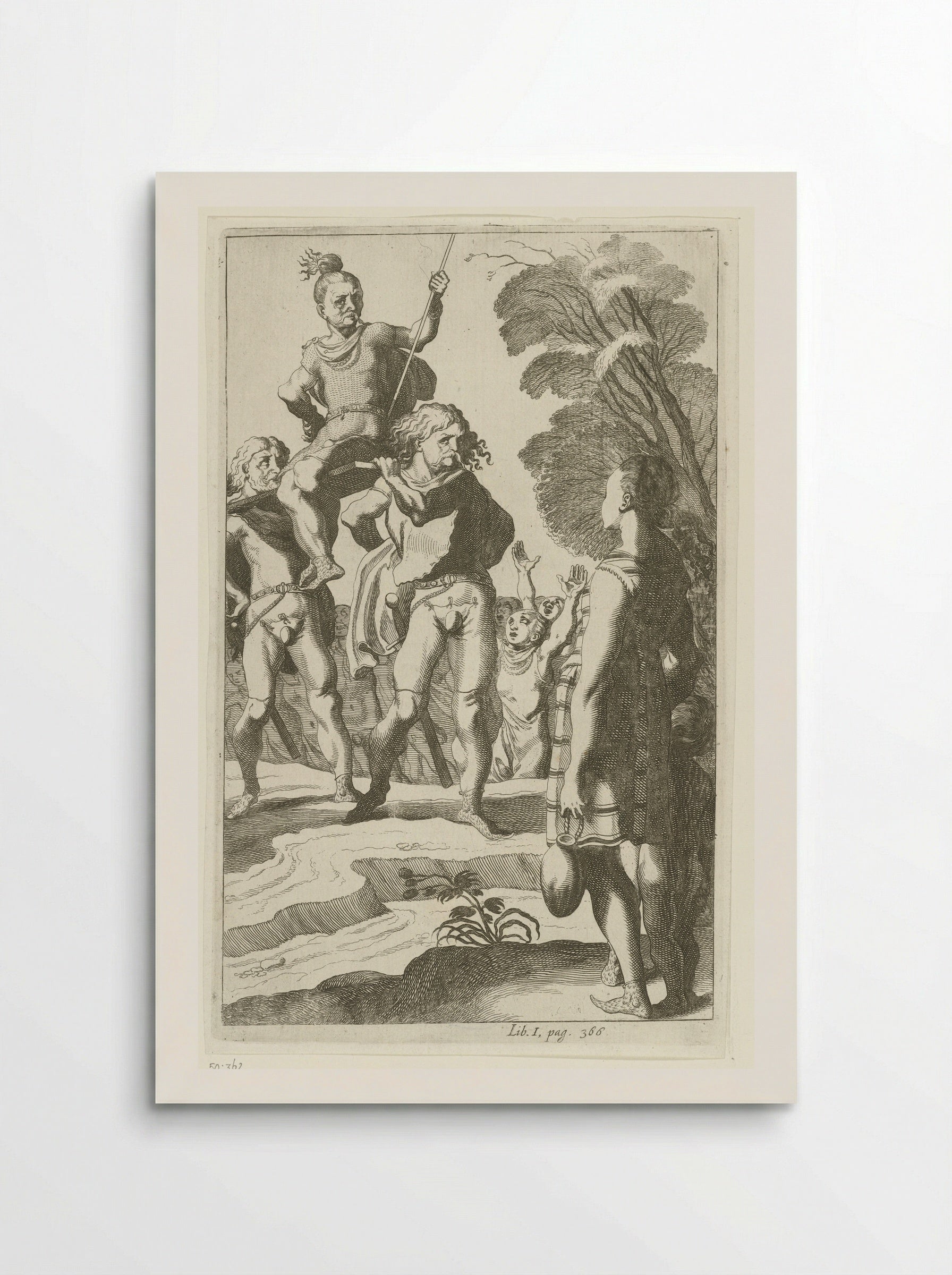 Brinio Raised on a Shield - Simon Frisius - Poster