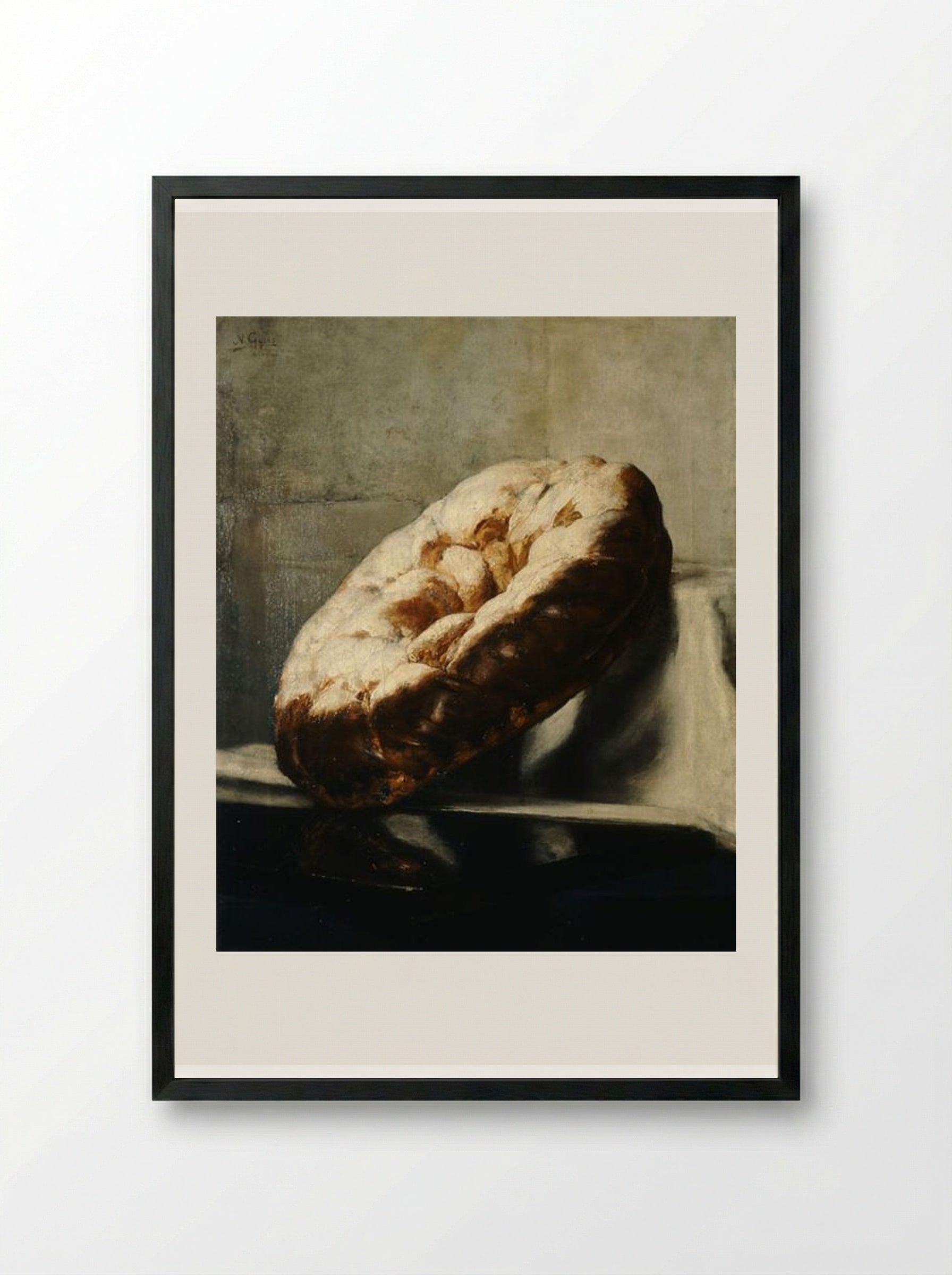 Brioche - Nikolaos Gyzis - Framed Print Black