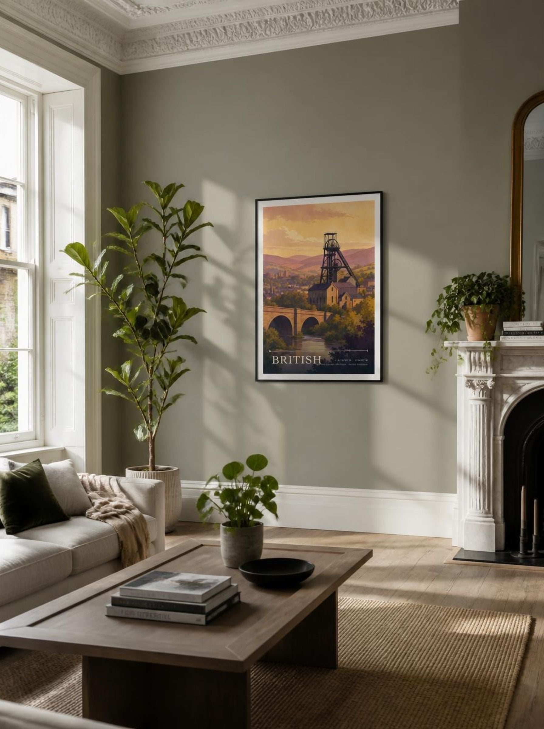 British Torfaen County Borough United Kingdom Travel Poster - Lifestyle