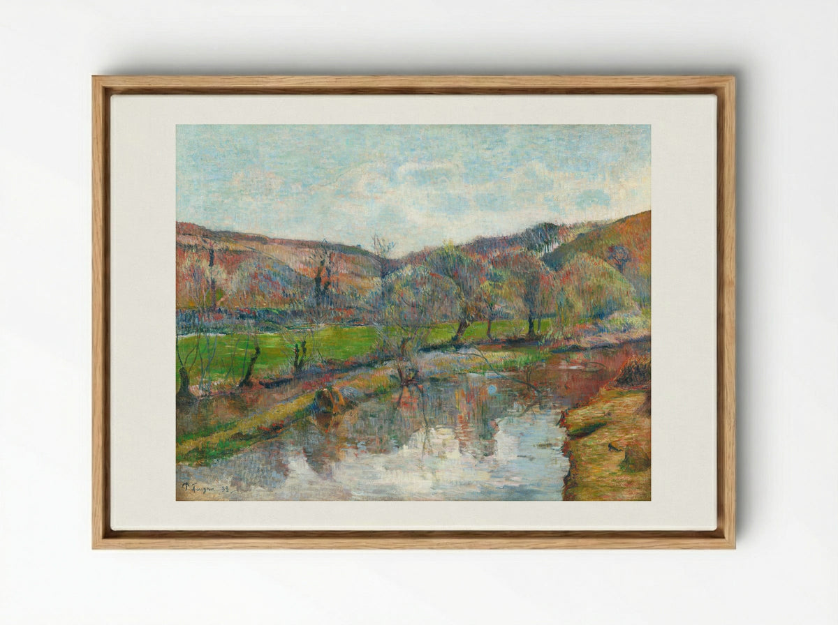 Brittany Landscape - Paul Gauguin - Framed Canvas Wood