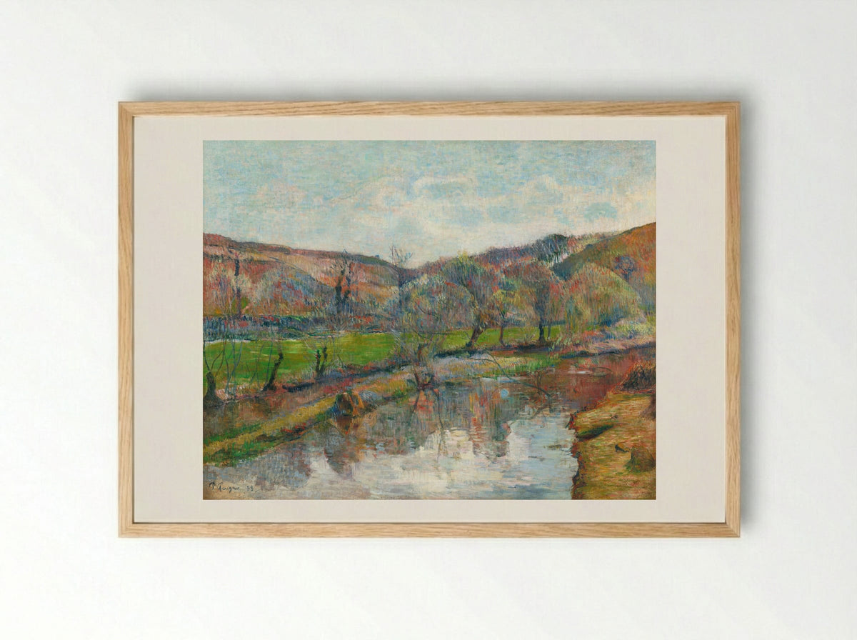 Brittany Landscape - Paul Gauguin - Framed Print Wood