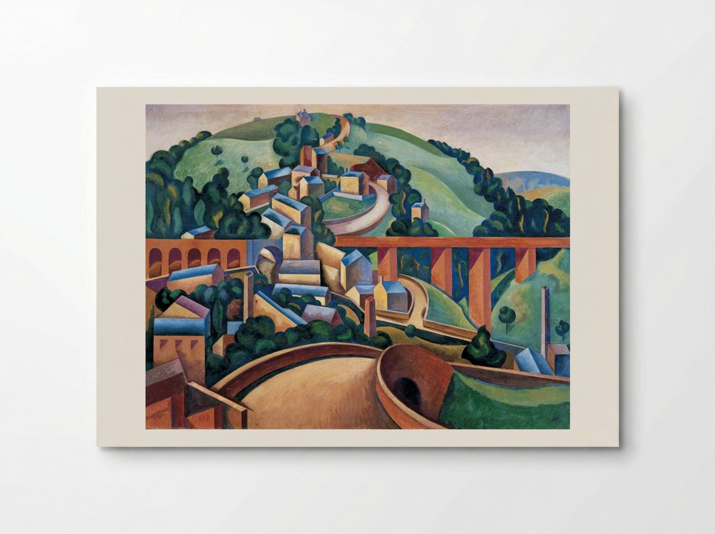 Broadbottom, near Glossop - Edward Wadsworth - Poster