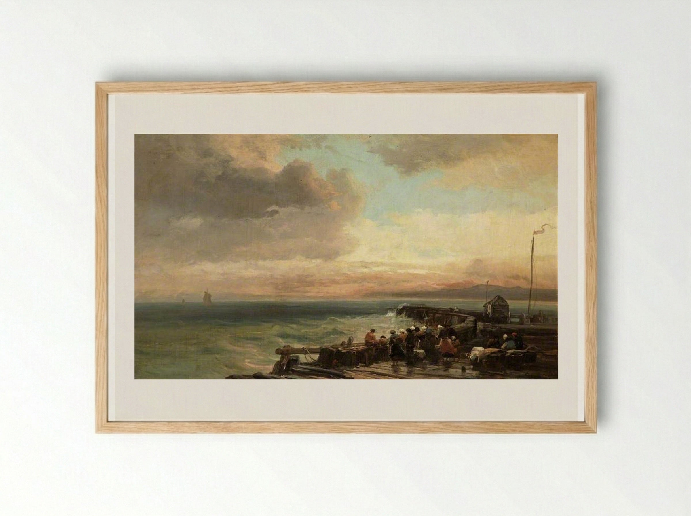 Broadstairs Pier, Kent - James Webb - Framed Print Wood