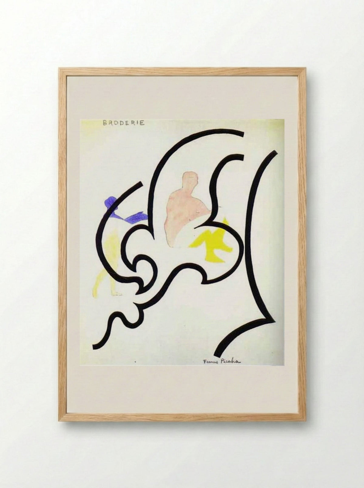 Broderie - Francis Picabia - Framed Print Wood
