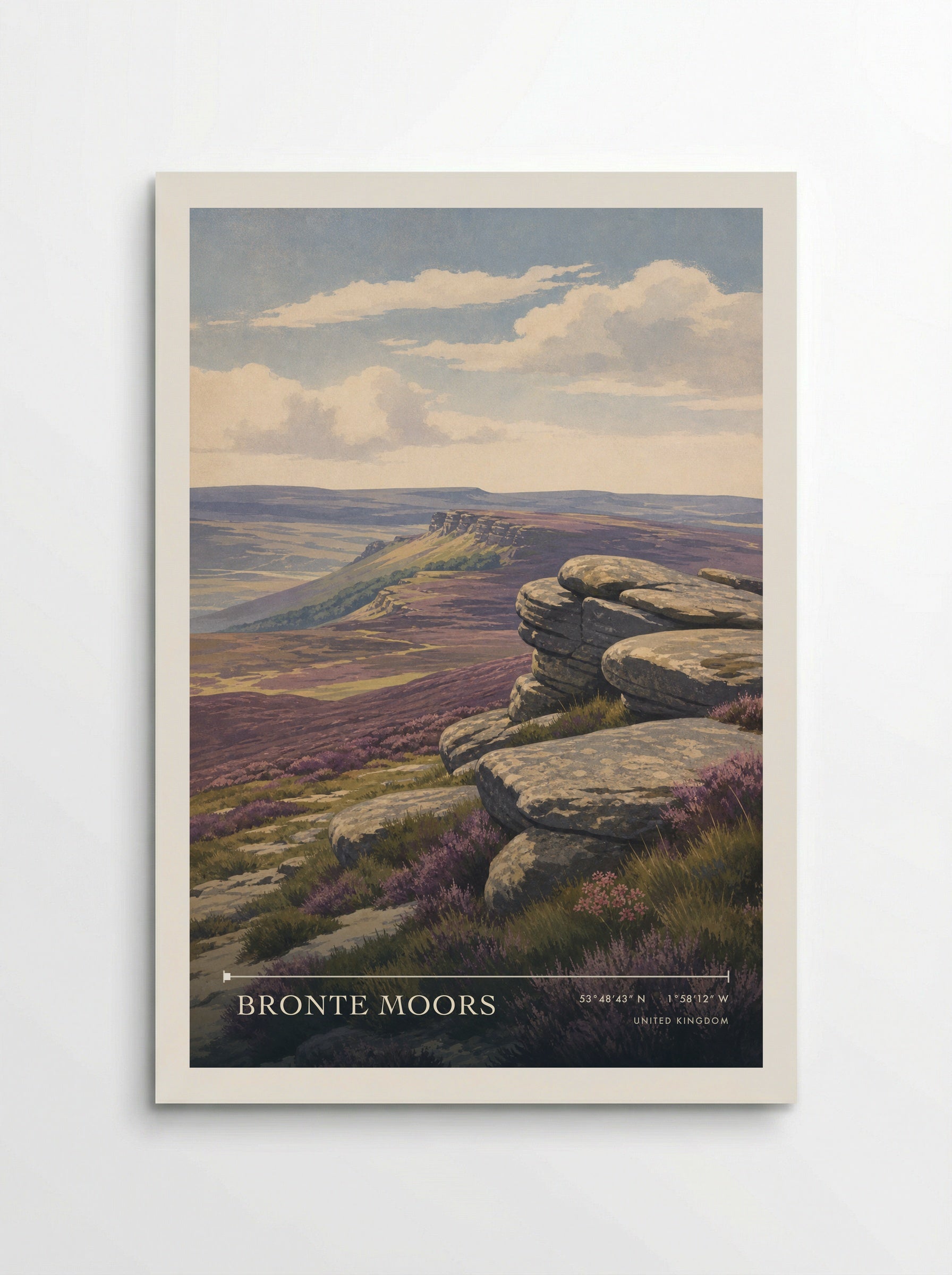 Bronte Moors United Kingdom Travel Poster - Poster