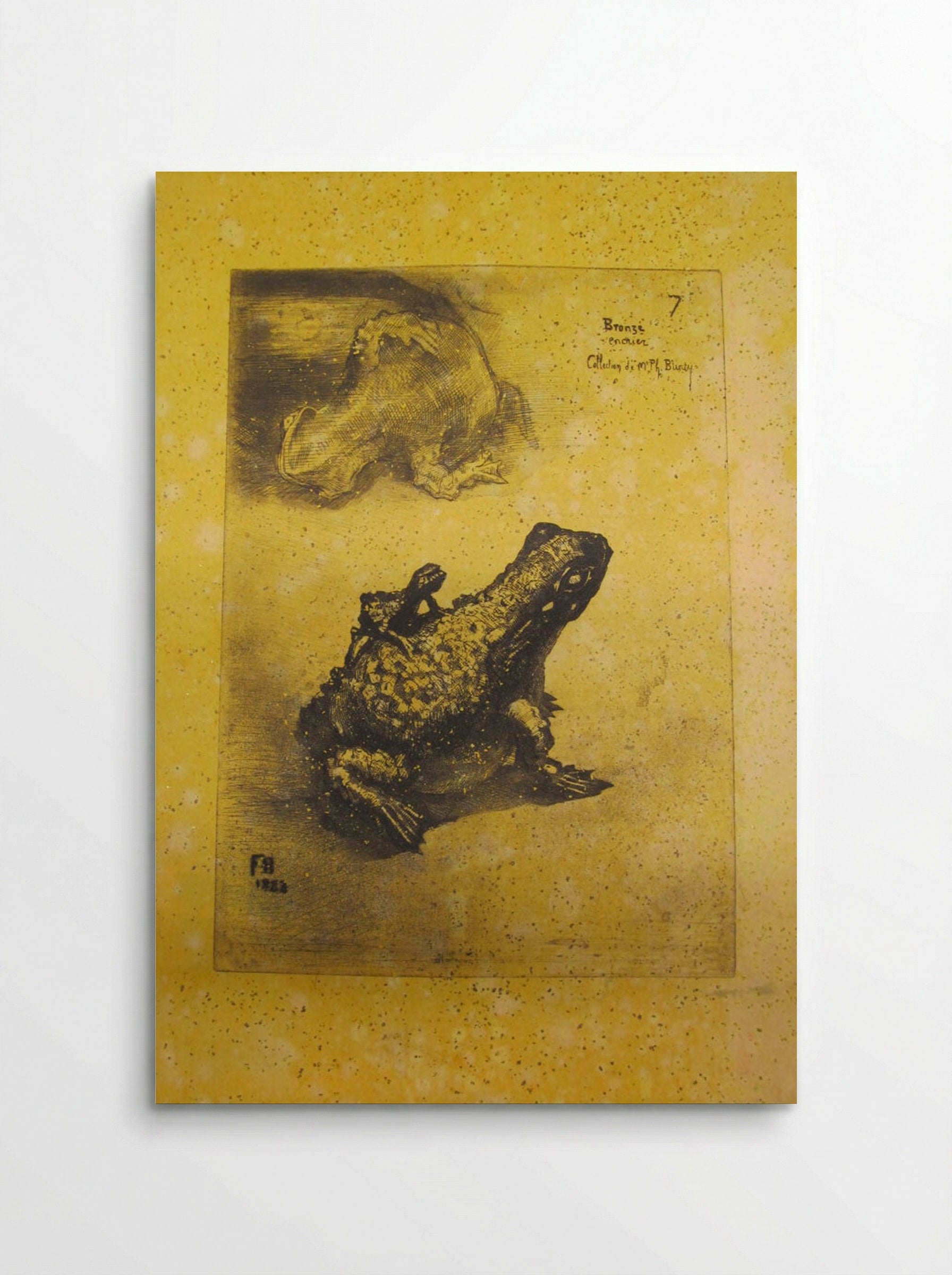 Bronze Toad - Félix Hilaire Buhot - Poster