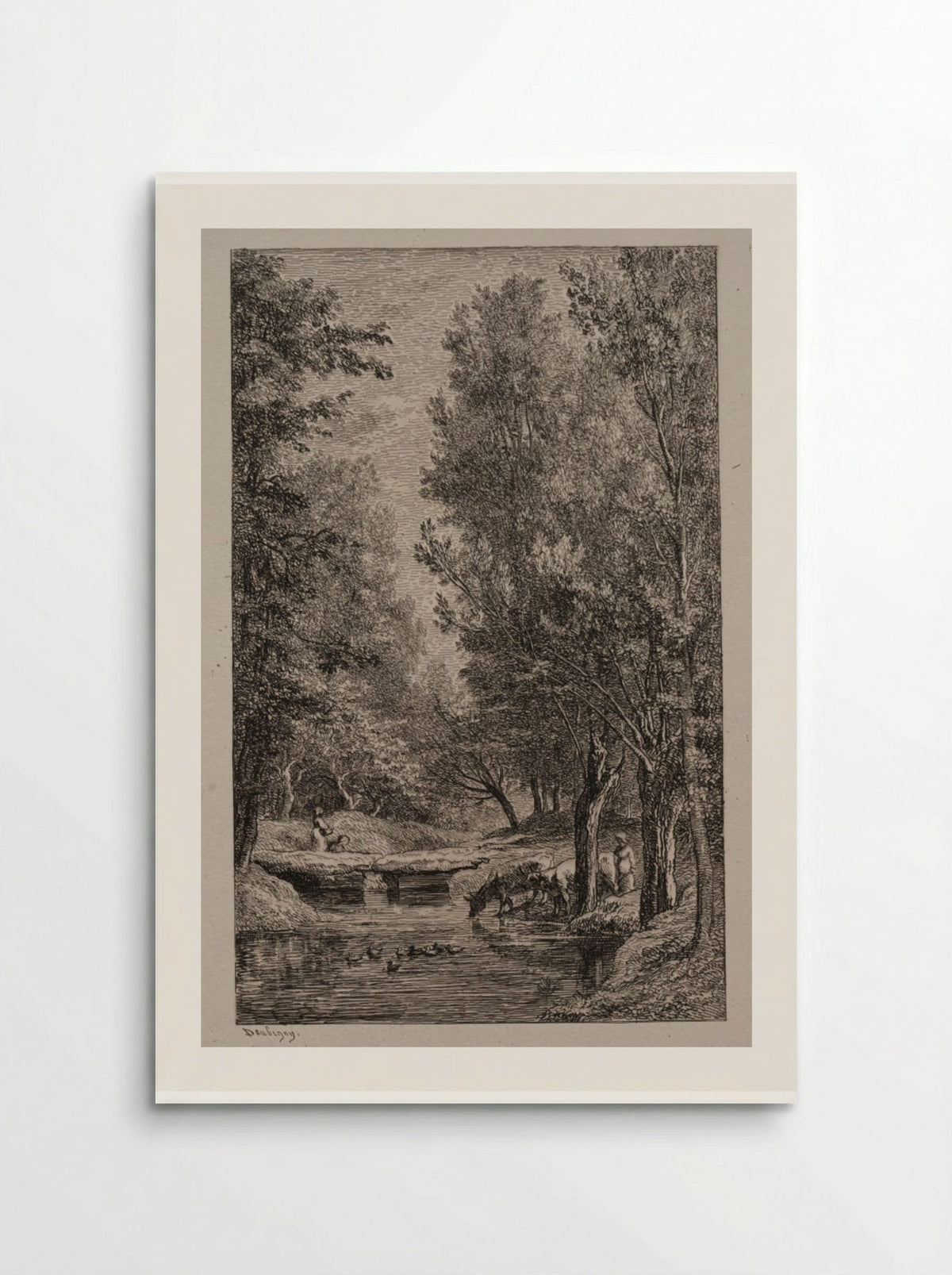 Brook in the Val Mondois - Charles-François Daubigny - Poster