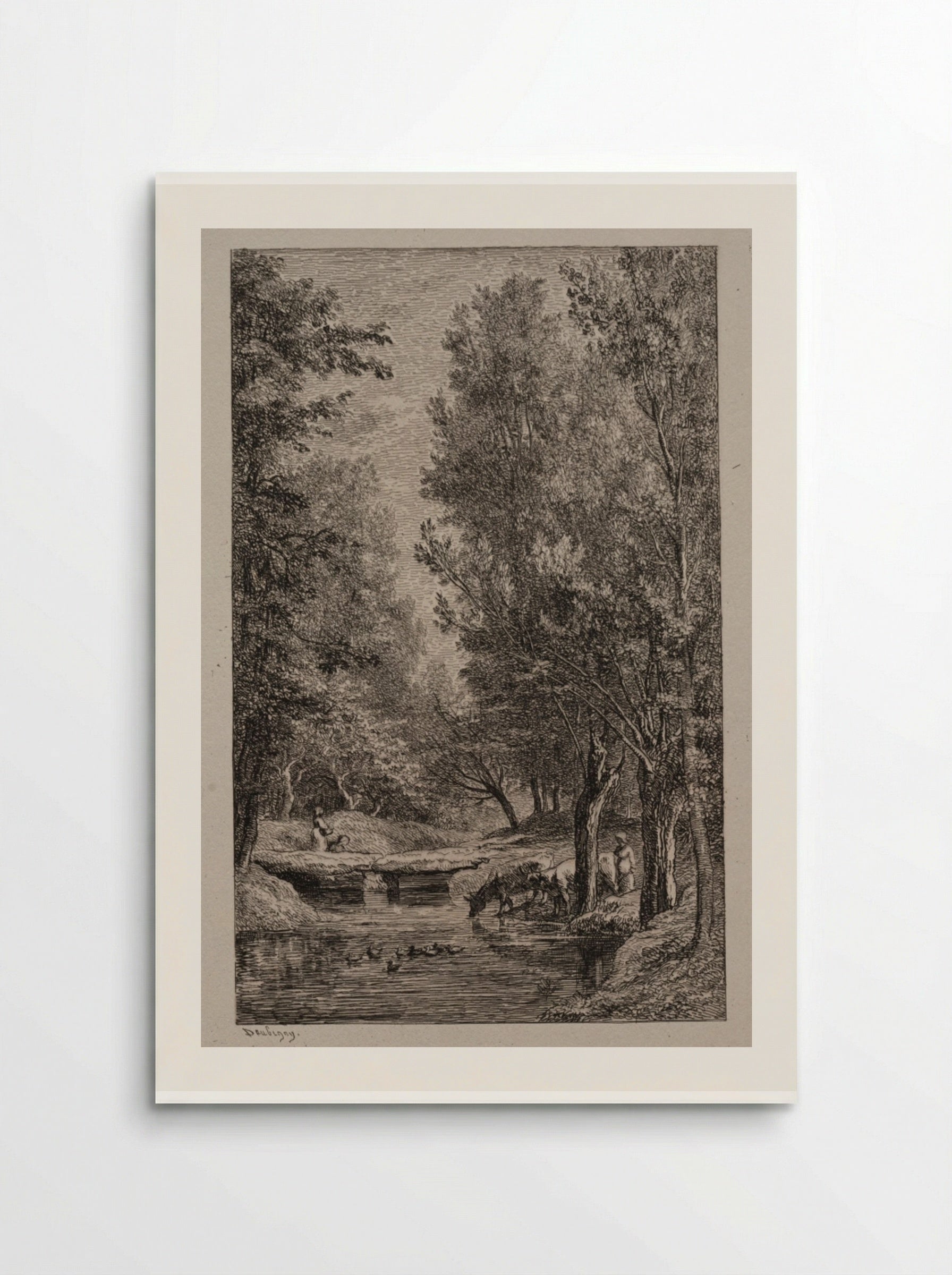 Brook in the Val Mondois - Charles-François Daubigny - Poster
