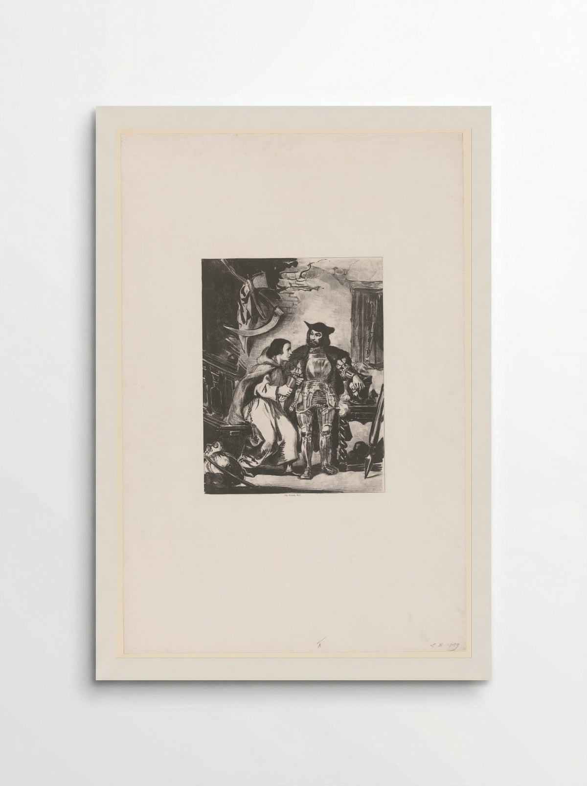 Brother Martin Fitting Götz with his Iron Hand - Eugène Delacroix - Poster
