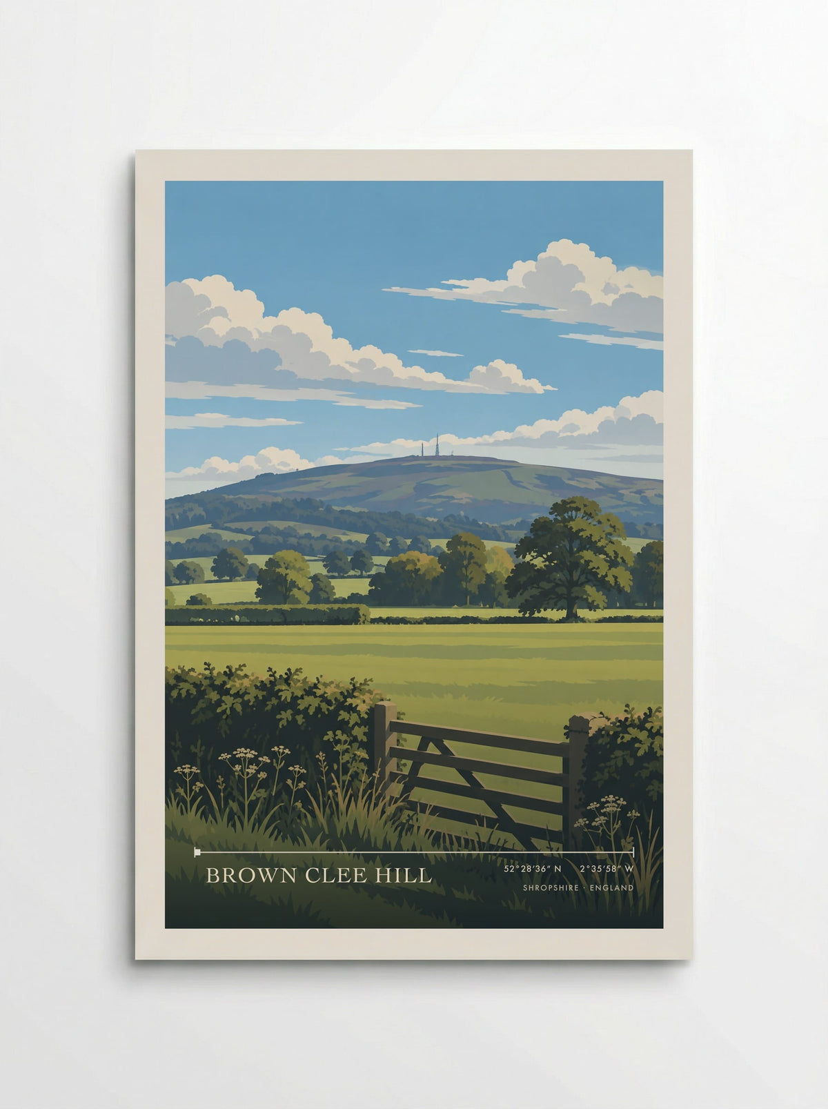 Brown Clee Hill, Shropshire | Travel Poster - Poster