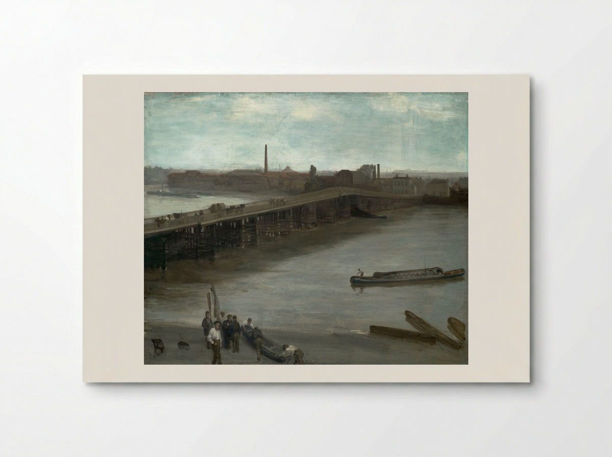 Brown and Silver: Old Battersea Bridge - James McNeill Whistler - Poster
