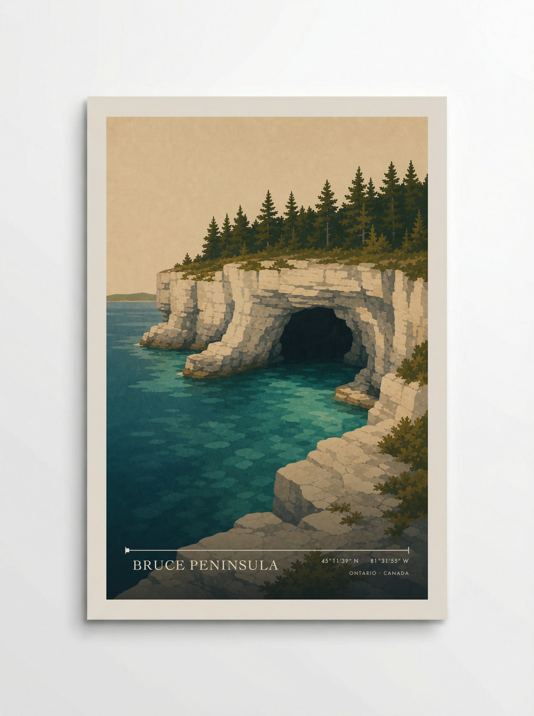 Bruce Peninsula Travel Poster - Poster