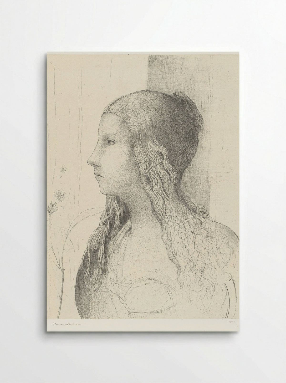 Brunhilde - Odilon Redon - Poster