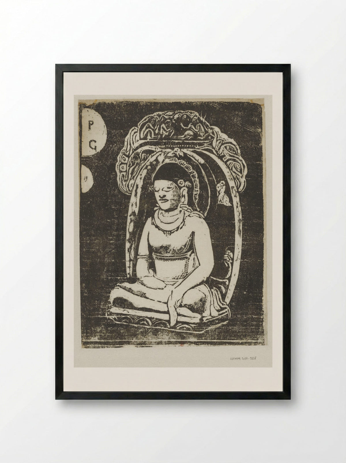 Buddha - Paul Gauguin - Framed Print Black