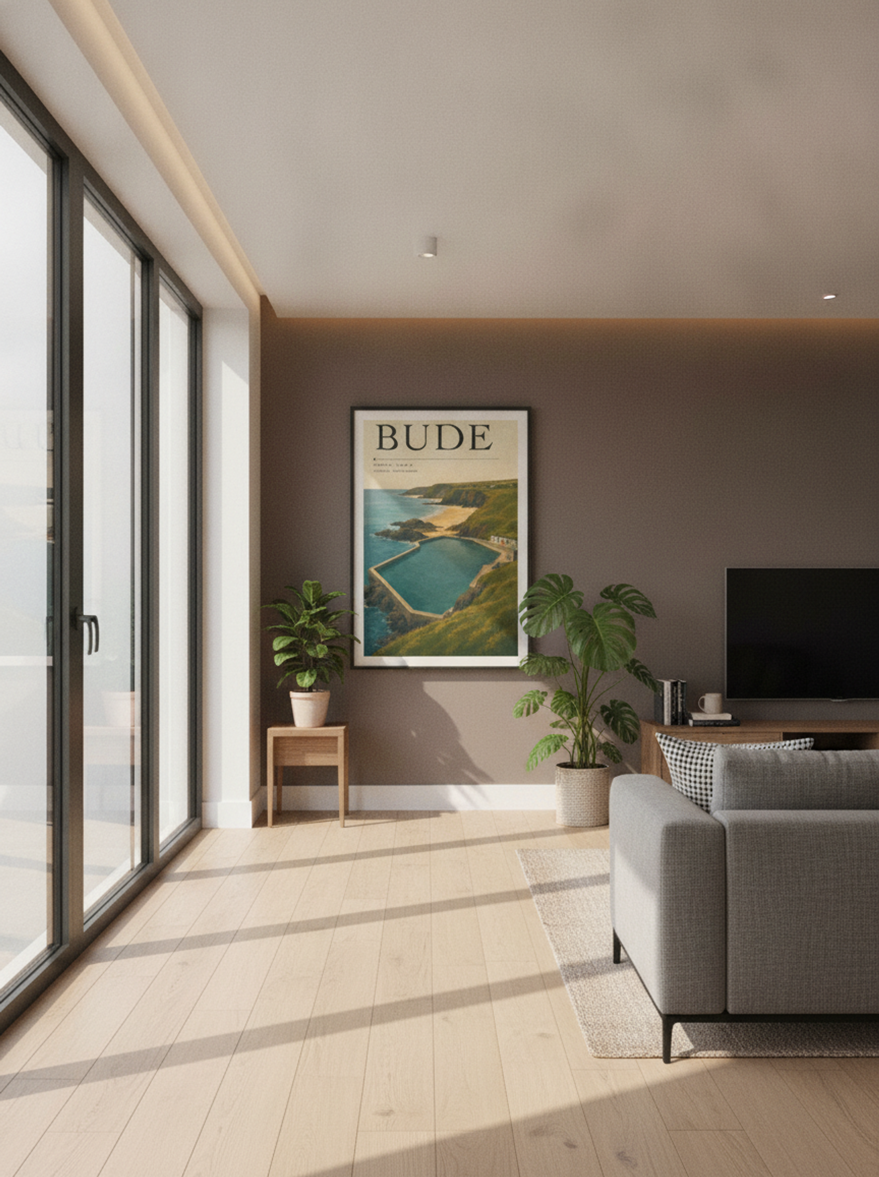 Bude Cornwall Travel Poster - Lifestyle