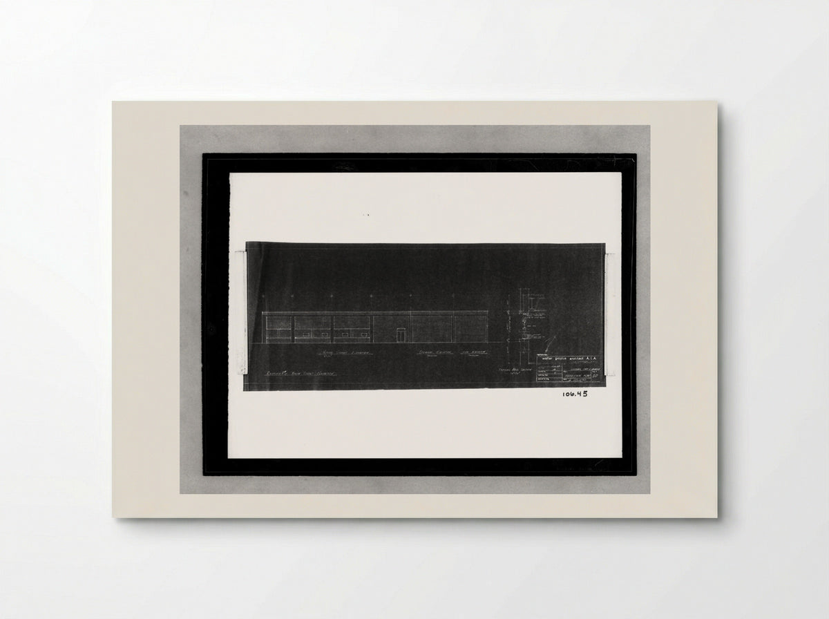 Building Addition and Alterations, Philadelphia - Walter Gropius - Poster