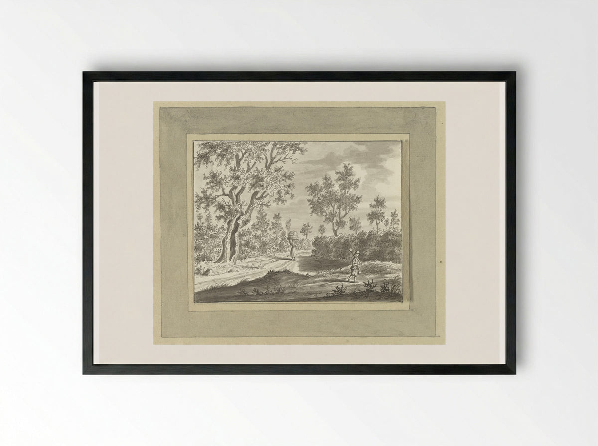 Buiten Kronberg bij Frankfurt am Main - Ernst Willem Jan Bagelaar - Framed Print Black