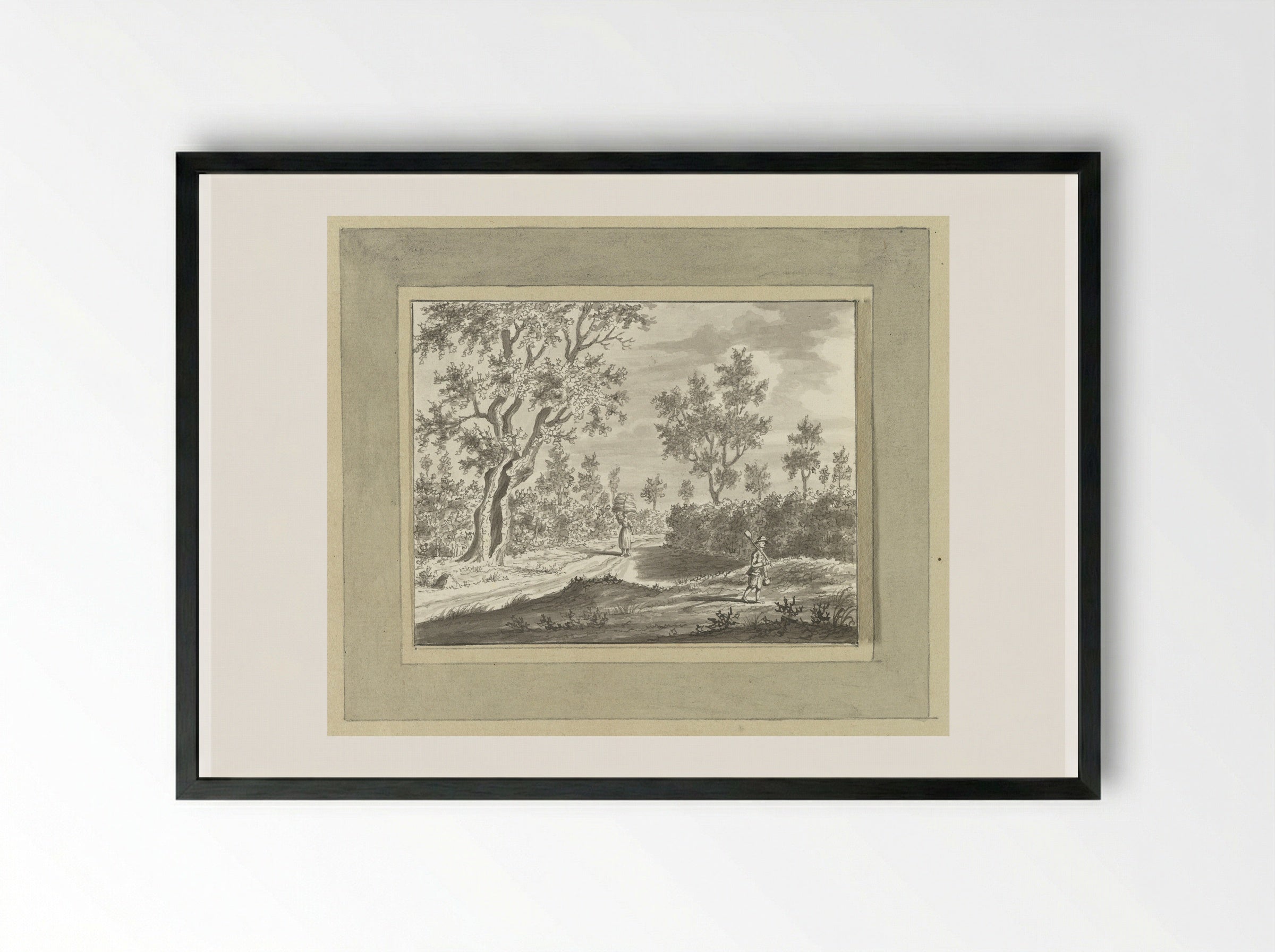 Buiten Kronberg bij Frankfurt am Main - Ernst Willem Jan Bagelaar - Framed Print Black