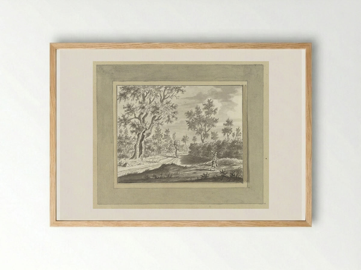 Buiten Kronberg bij Frankfurt am Main - Ernst Willem Jan Bagelaar - Framed Print Wood